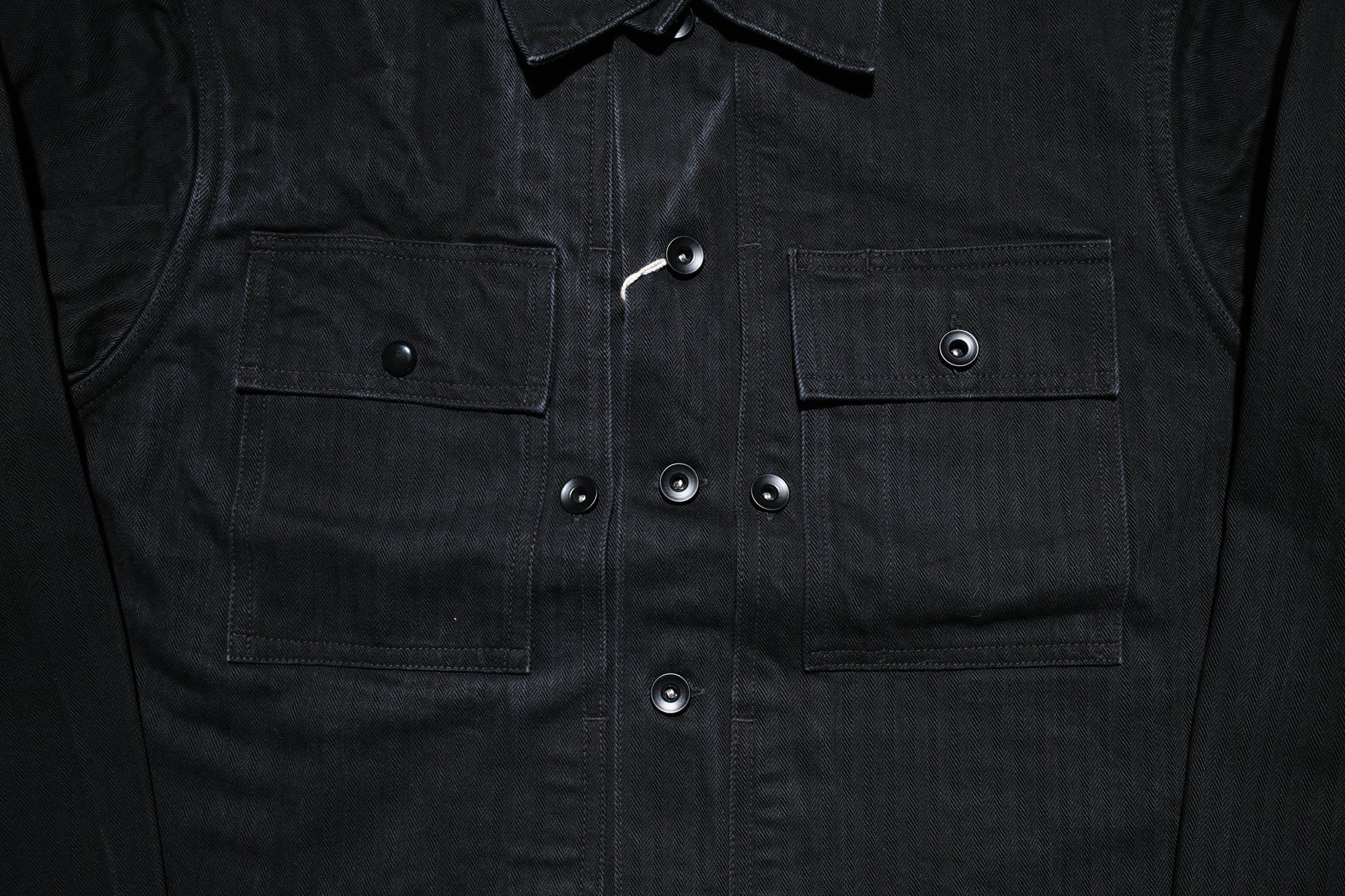 Freewheelers "GRUNTS" HBT Utility Jacket (Rude Black)
