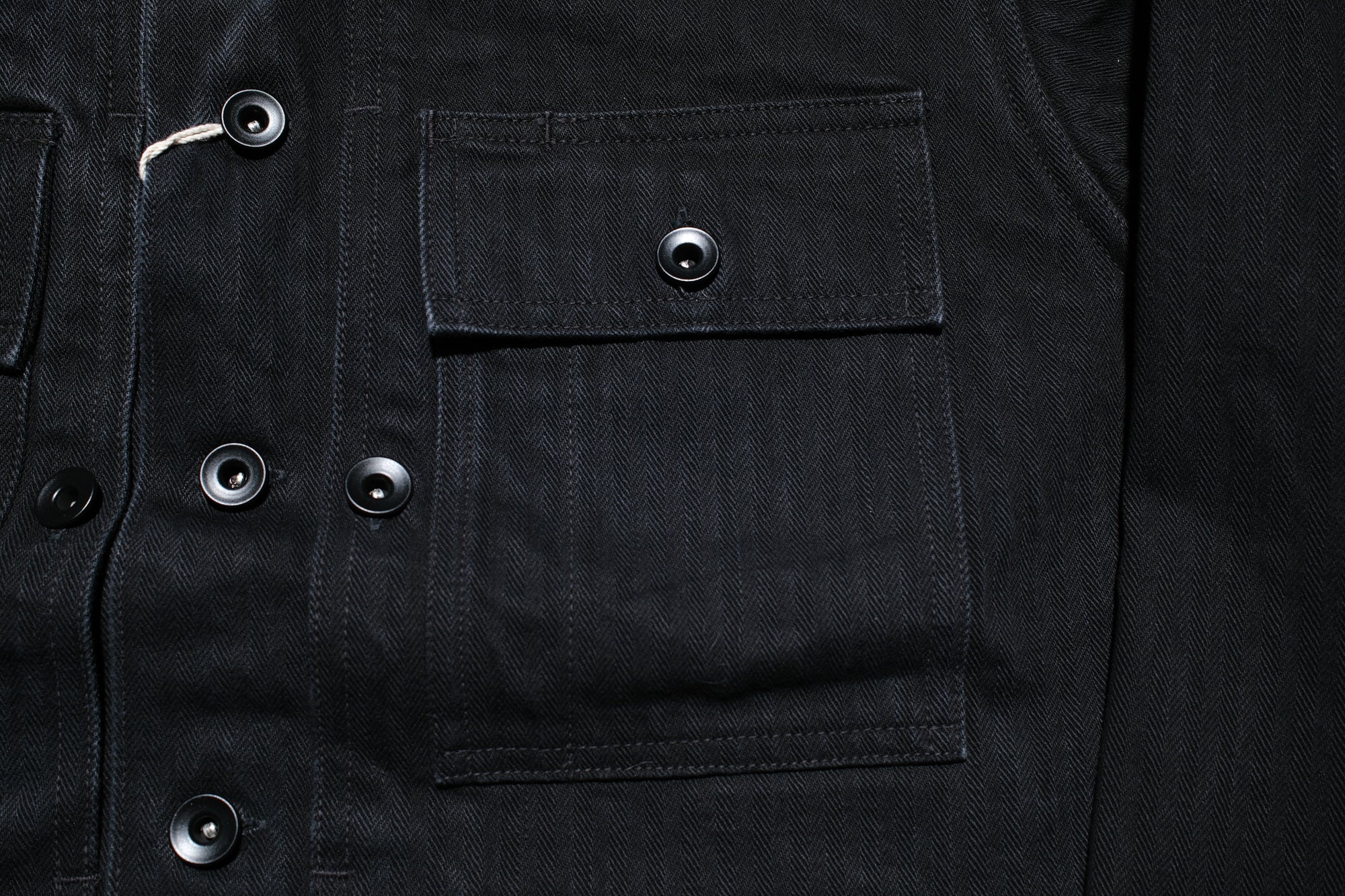 Freewheelers "GRUNTS" HBT Utility Jacket (Rude Black)