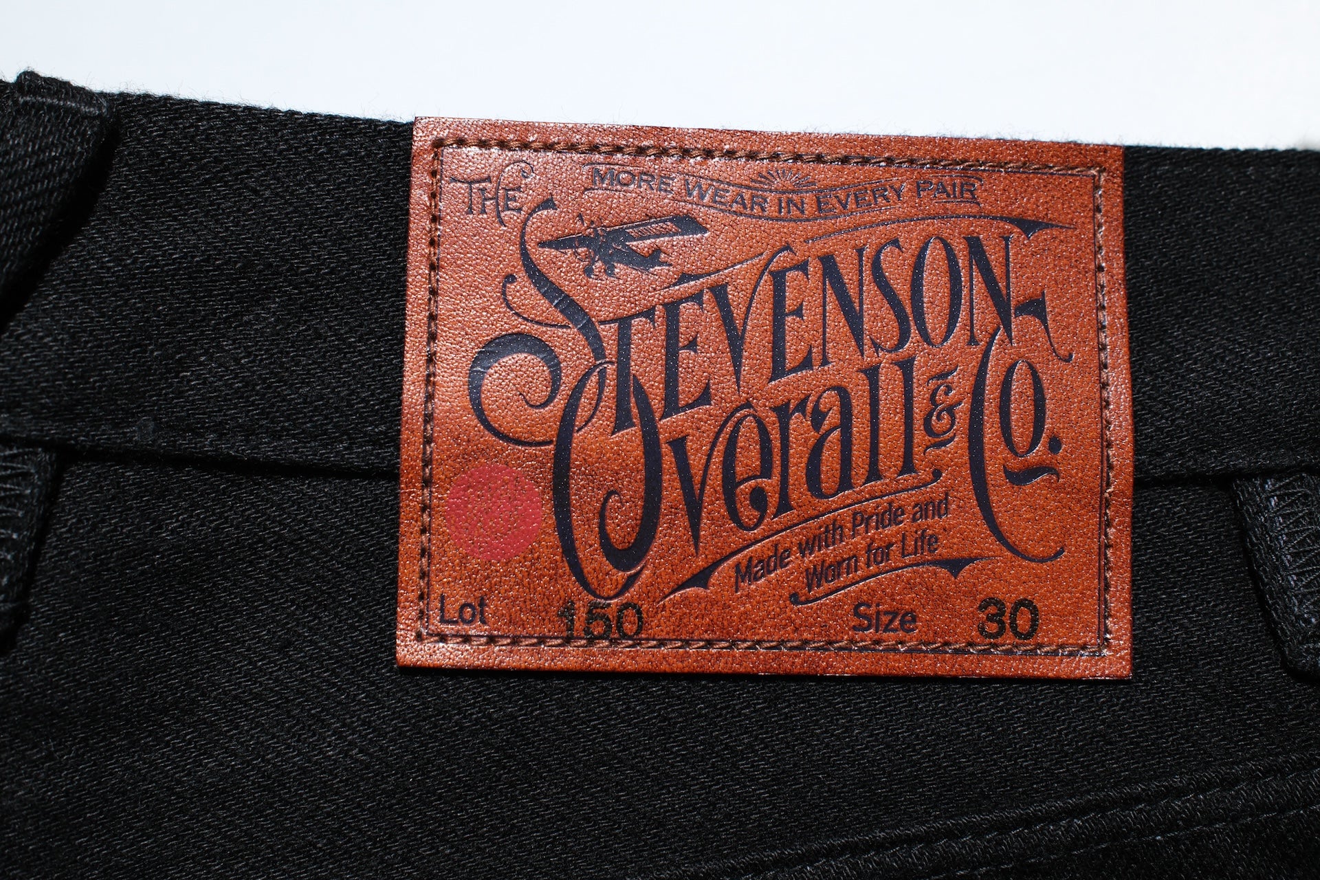 Stevenson Overall Co. 12.5oz Solid Black "Encinitas" 150-RXS Denim (Regular Straight Fit)