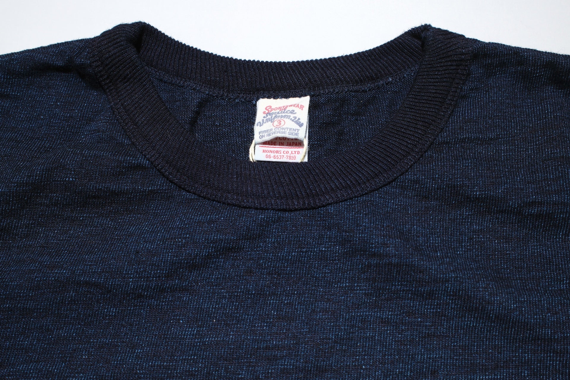 UES 11oz “NO.7 Silky-Smooth” Ultra-Heavyweight Plain Tee (Grand Indigo)