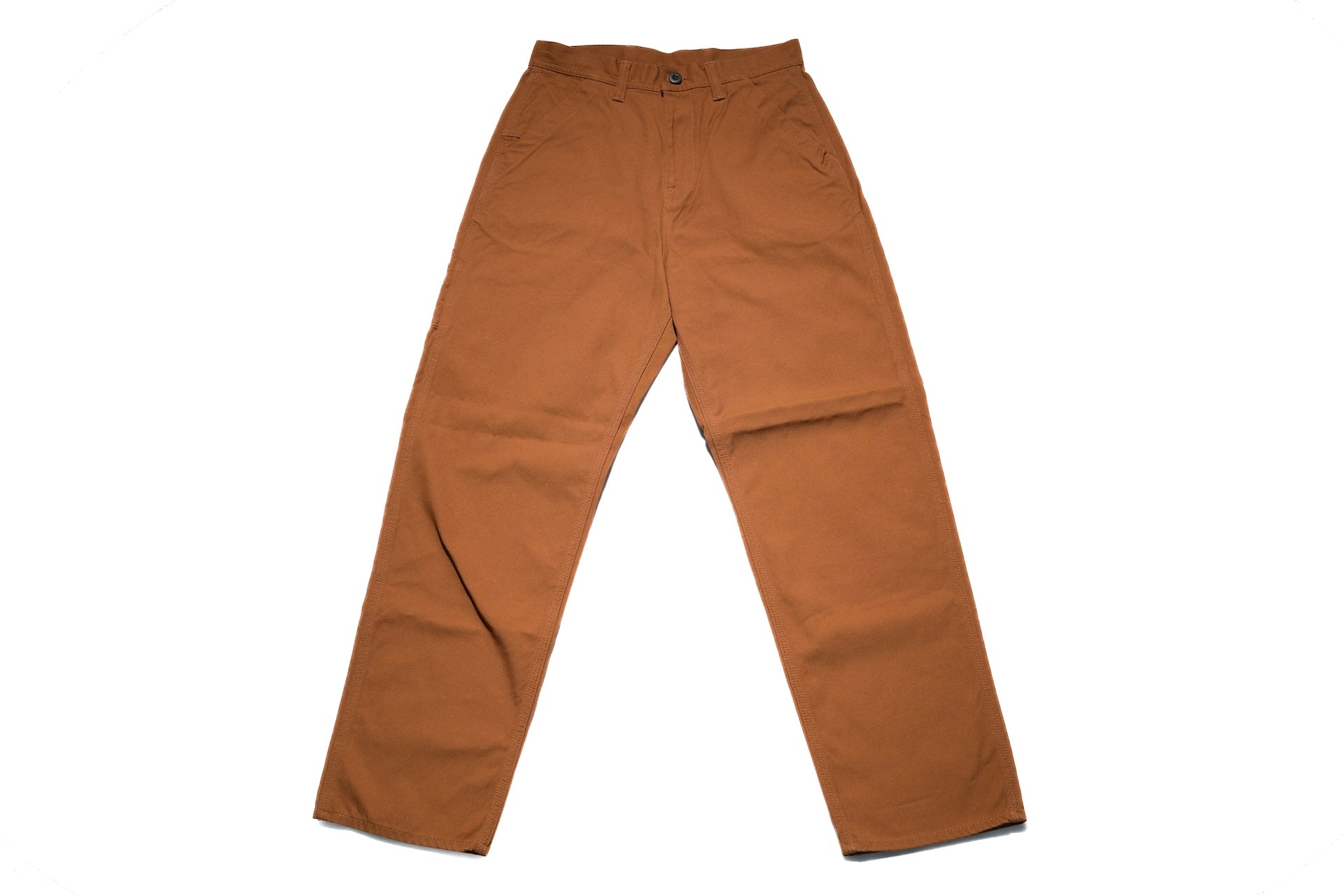 The Flat Head 11oz Duck Canvas Worker Pants (Brown)