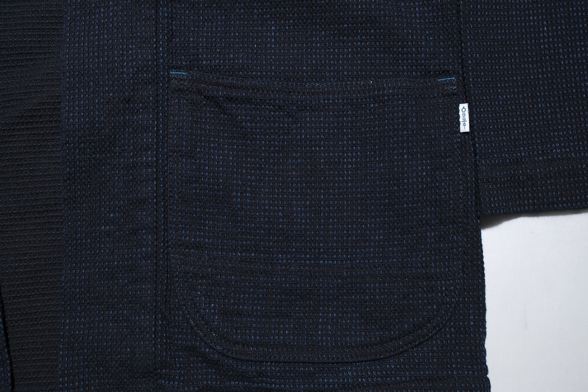 Omoto Denim 12oz Indigo Dyed “Cube Sashiko” Happi Coat