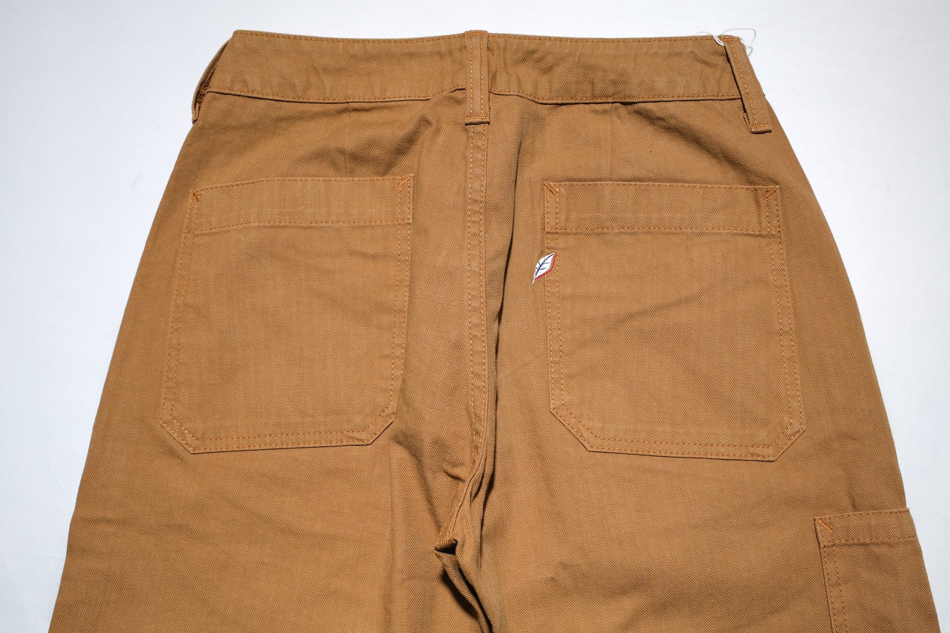 Pure Blue Japan 12oz HBT Utility Work Trousers (Camel)