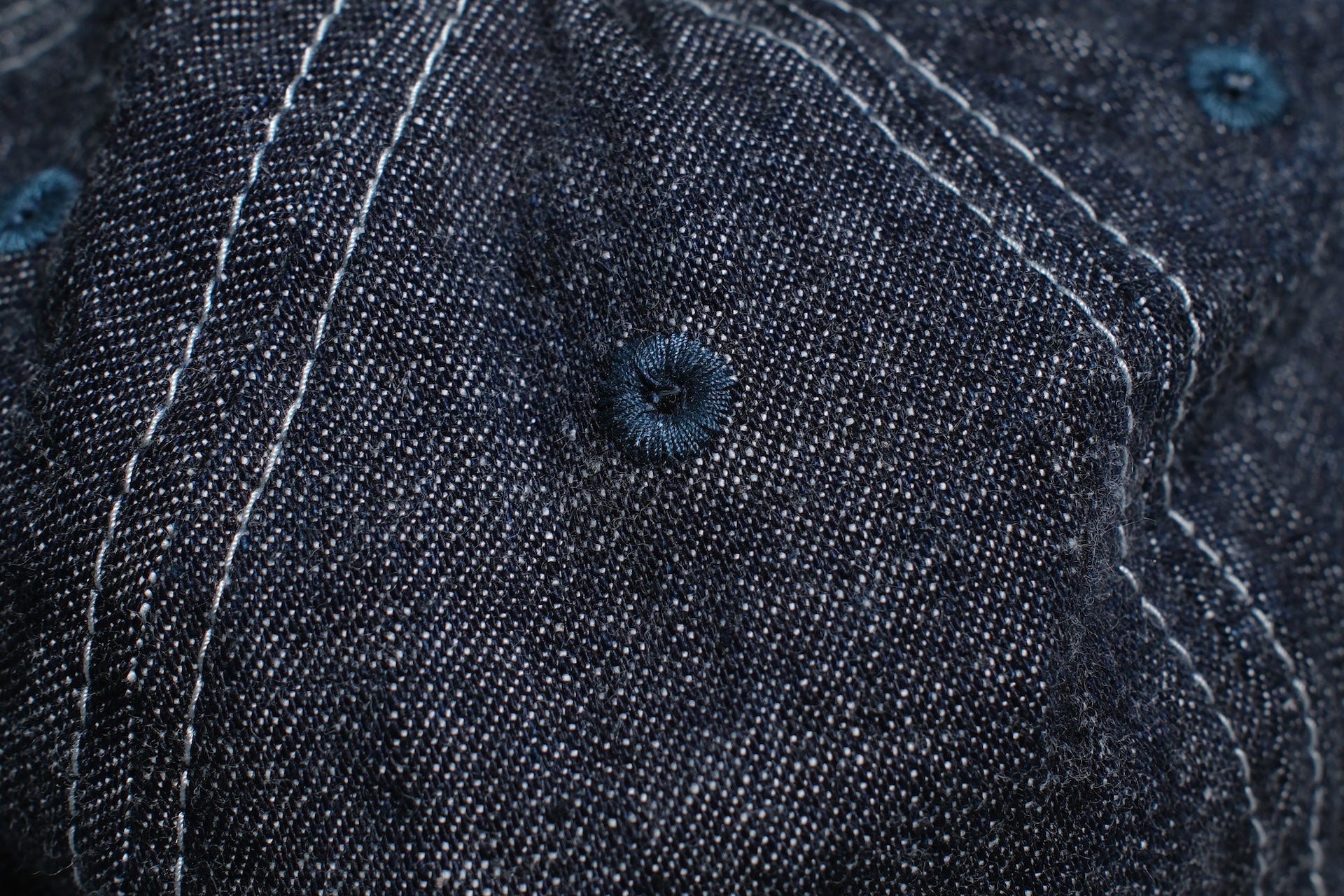 Omoto Denim 10oz Indigo Dyed “Weapon Denim” Jungle Hat