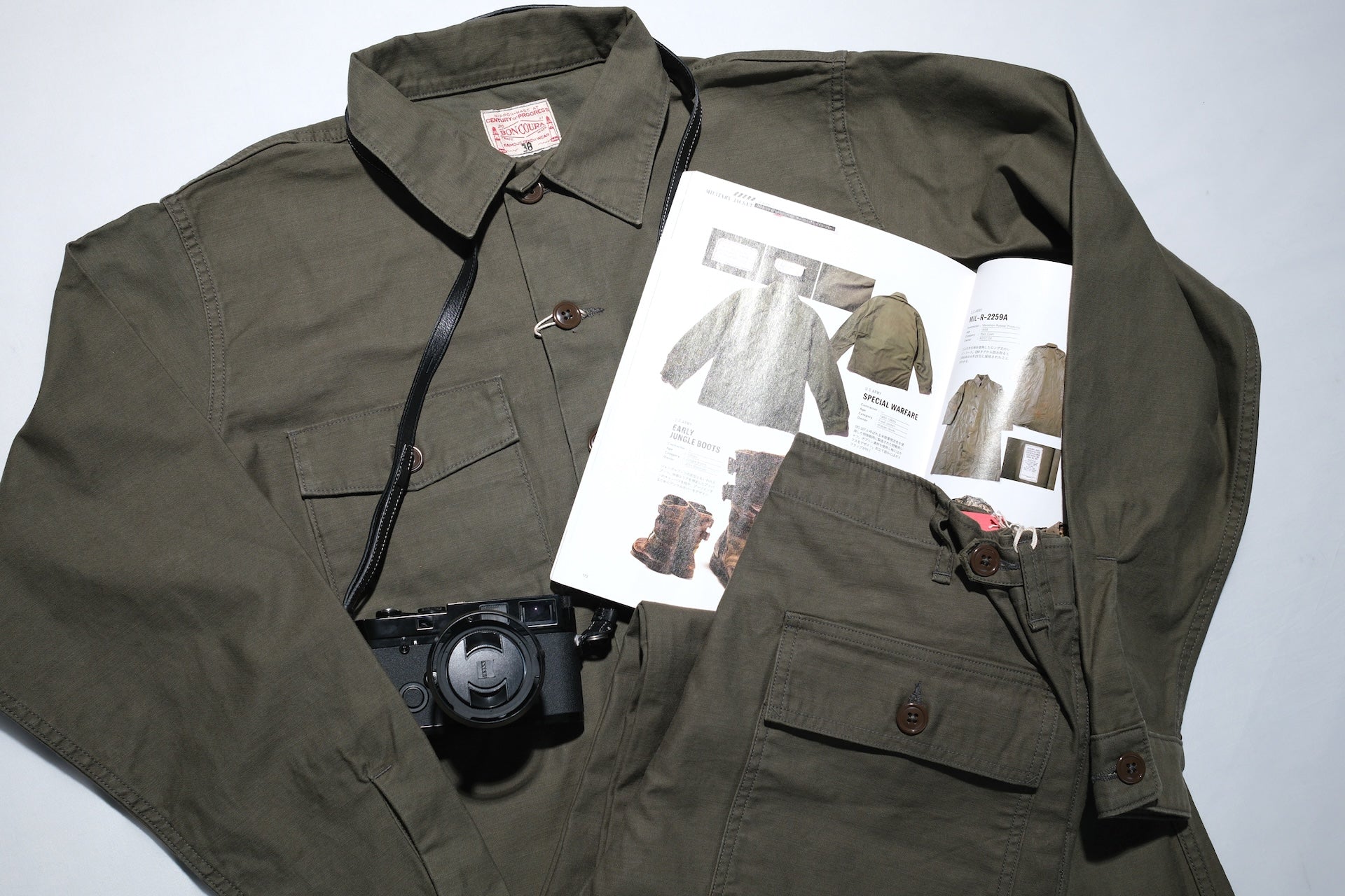 BONCOURA 12.5oz Back Satin US Army Utility Baker Pants (Olive)