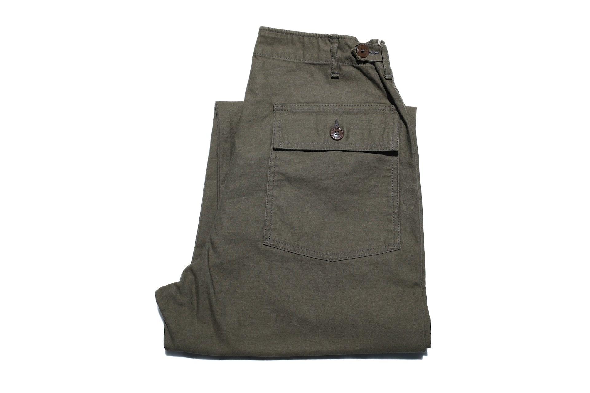 BONCOURA 12.5oz Back Satin US Army Utility Baker Pants (Olive)