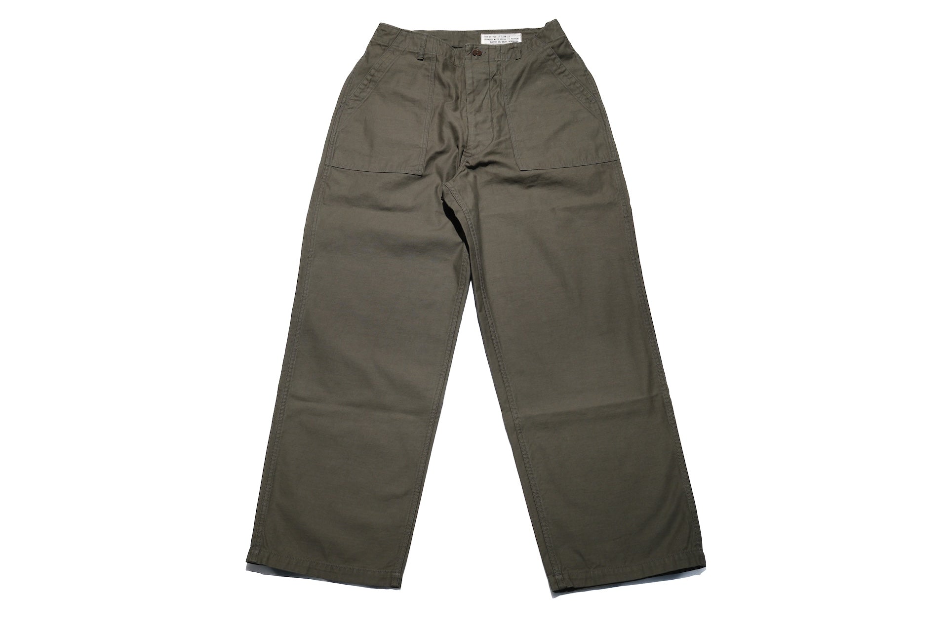BONCOURA 12.5oz Back Satin US Army Utility Baker Pants (Olive)