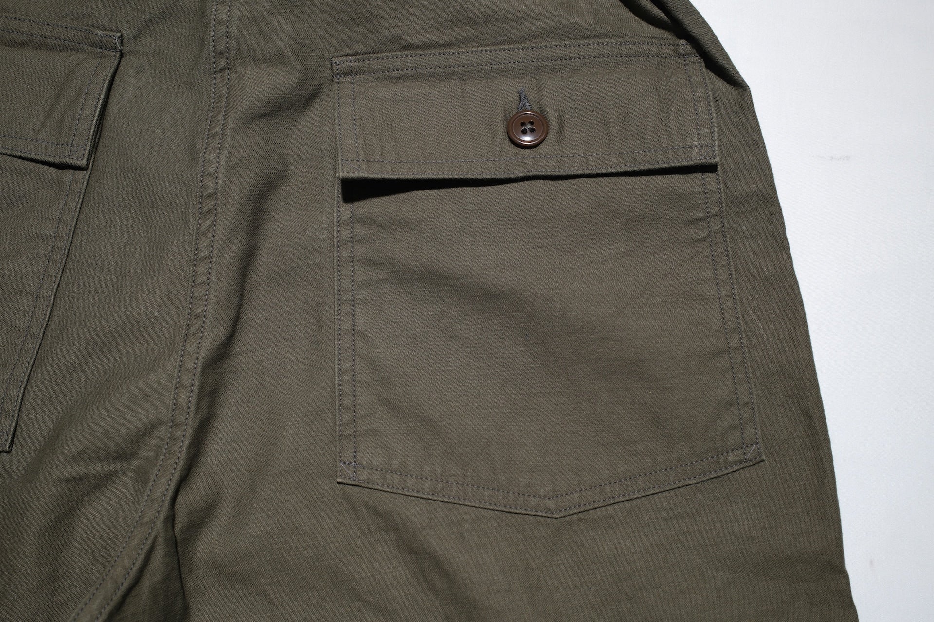 BONCOURA 12.5oz Back Satin US Army Utility Baker Pants (Olive)