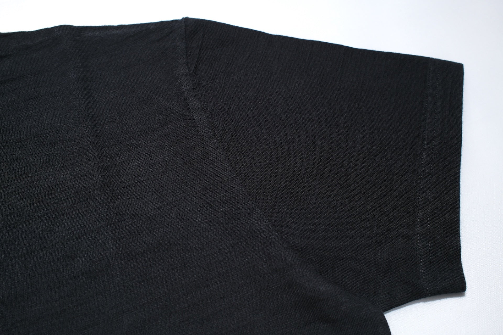 Pure Blue Japan 8oz "Slub Yarn" S/S Tee (Solid Black)