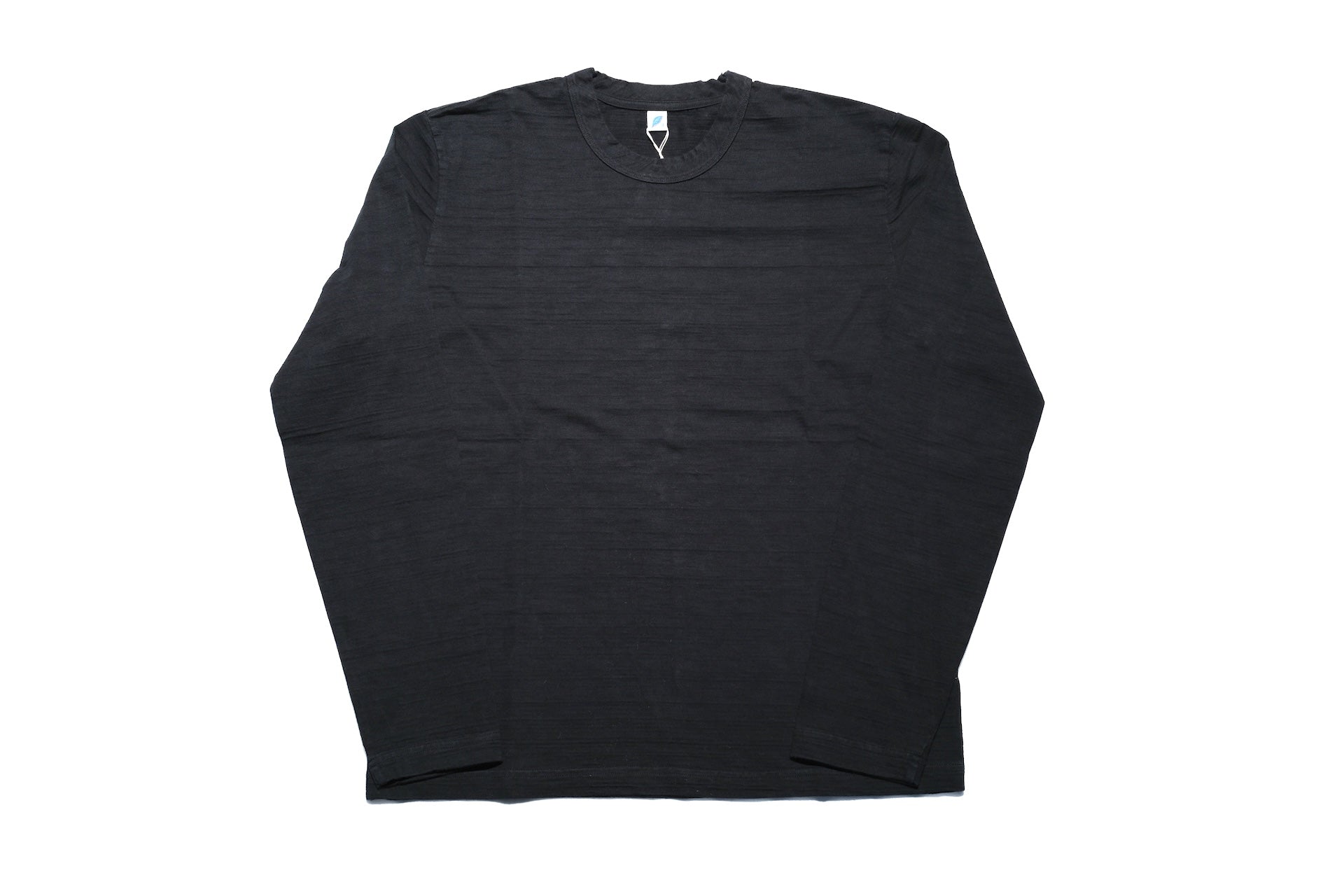 Pure Blue Japan 8oz "Slub Yarn" L/S Tee (Solid Black)