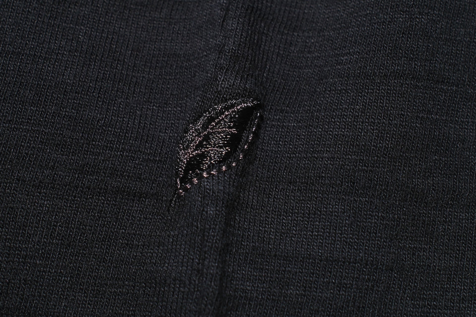 Pure Blue Japan 8oz "Slub Yarn" L/S Tee (Solid Black)