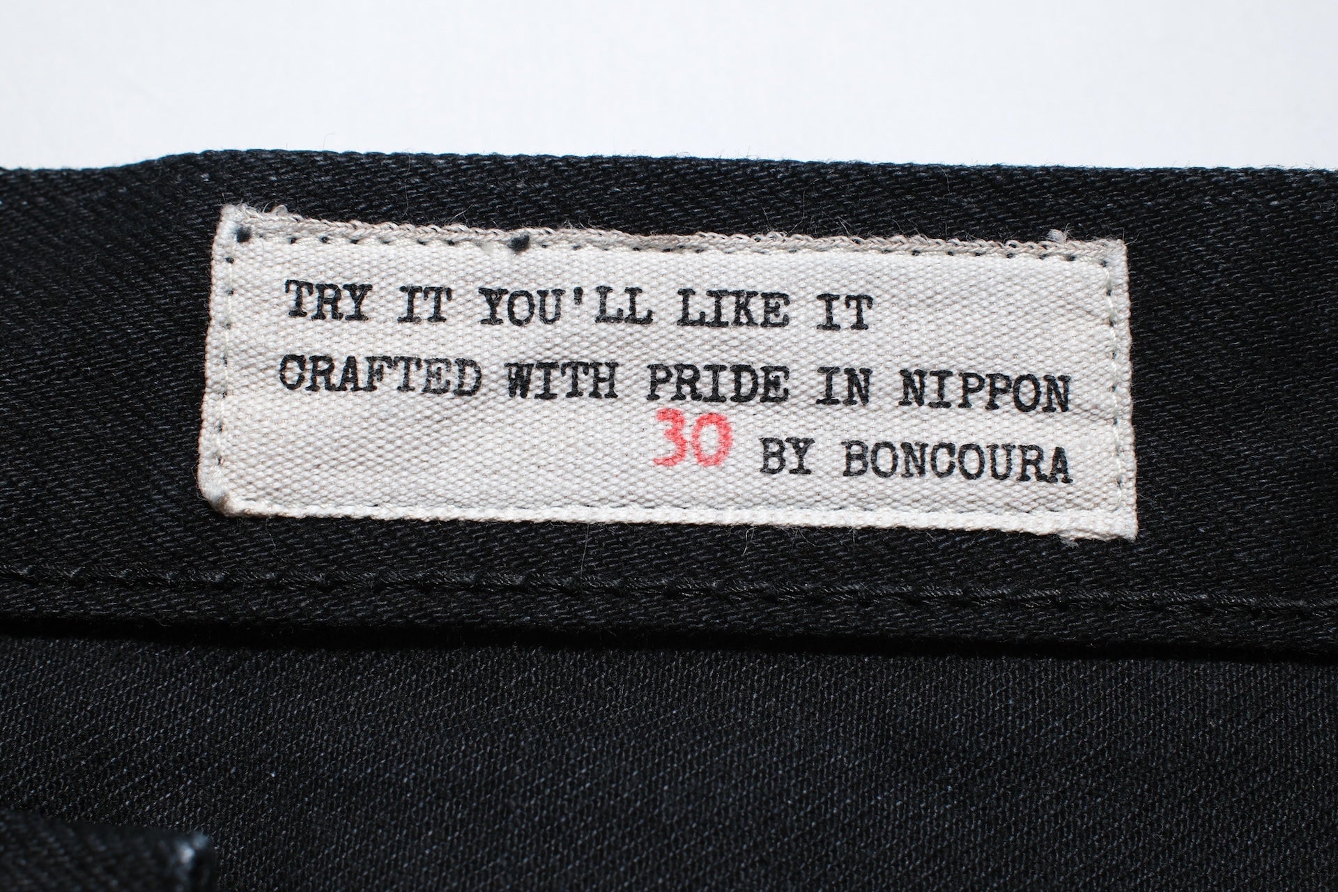 BONCOURA 15oz  "KUROGANE" Ultimate Black XX Denim (Limited Edition)