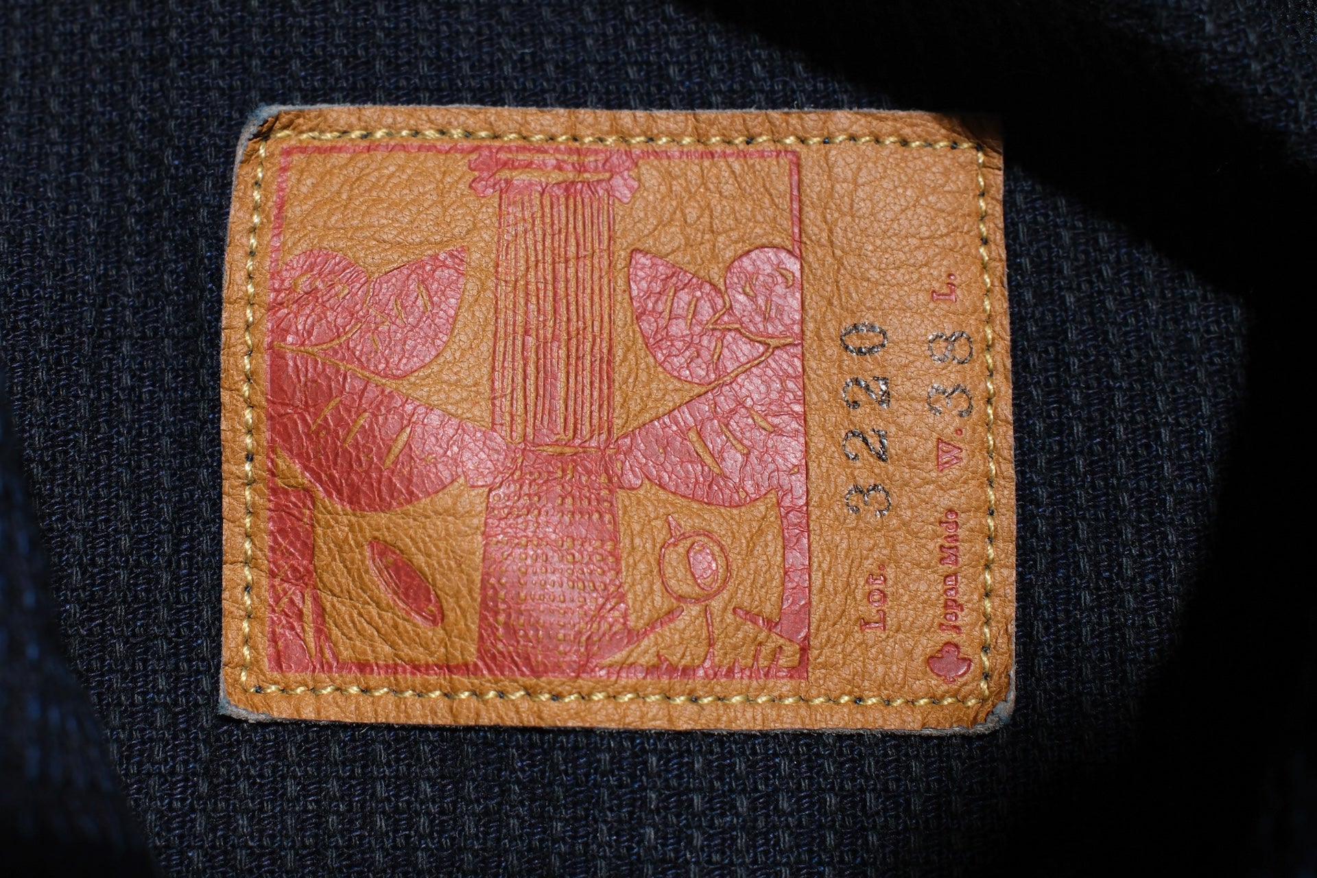 Omoto Denim 12oz Indigo Dyed "Cube Sashiko" Modified Type 2 Jacket