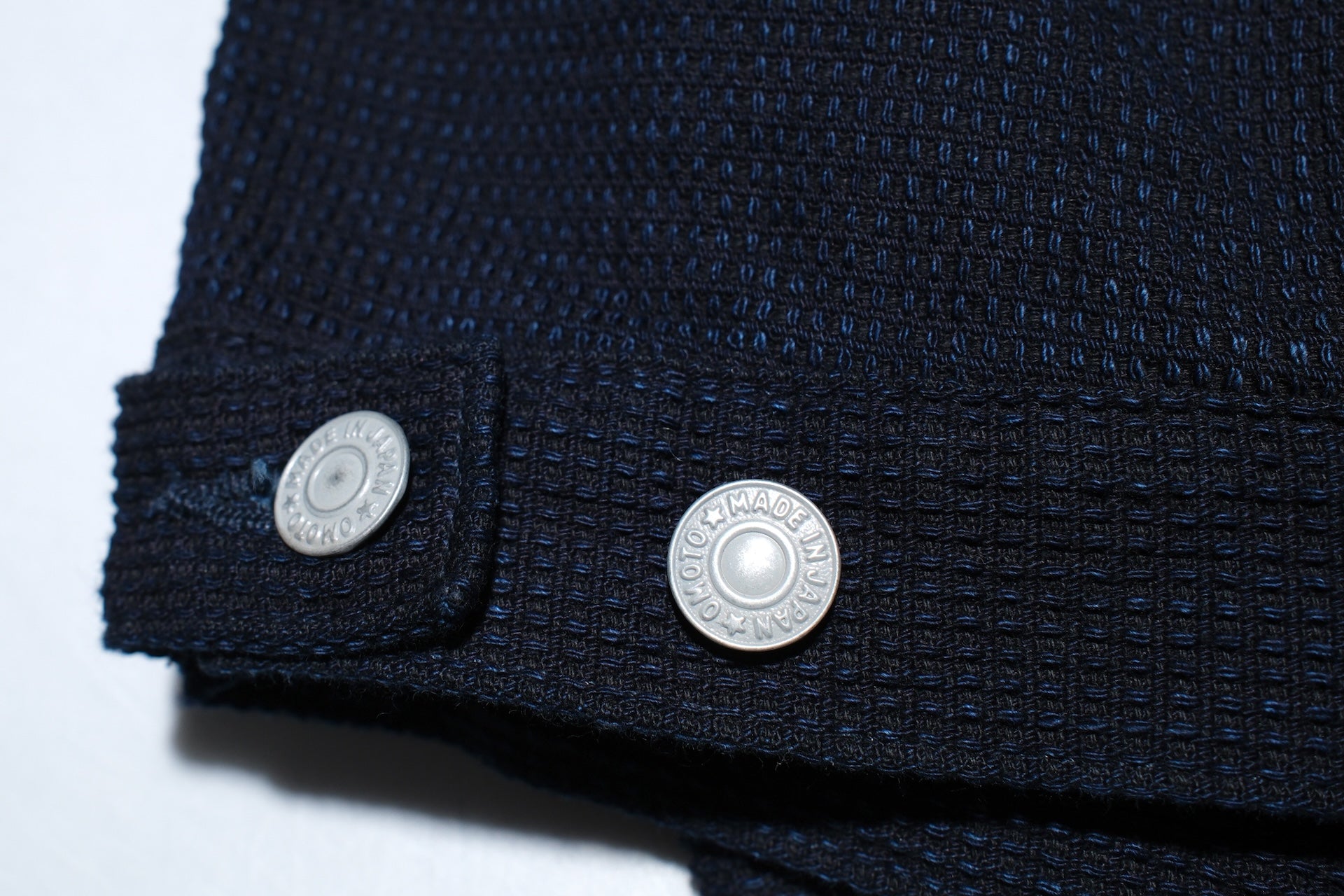Omoto Denim 12oz Indigo Dyed "Cube Sashiko" Modified Type 2 Jacket