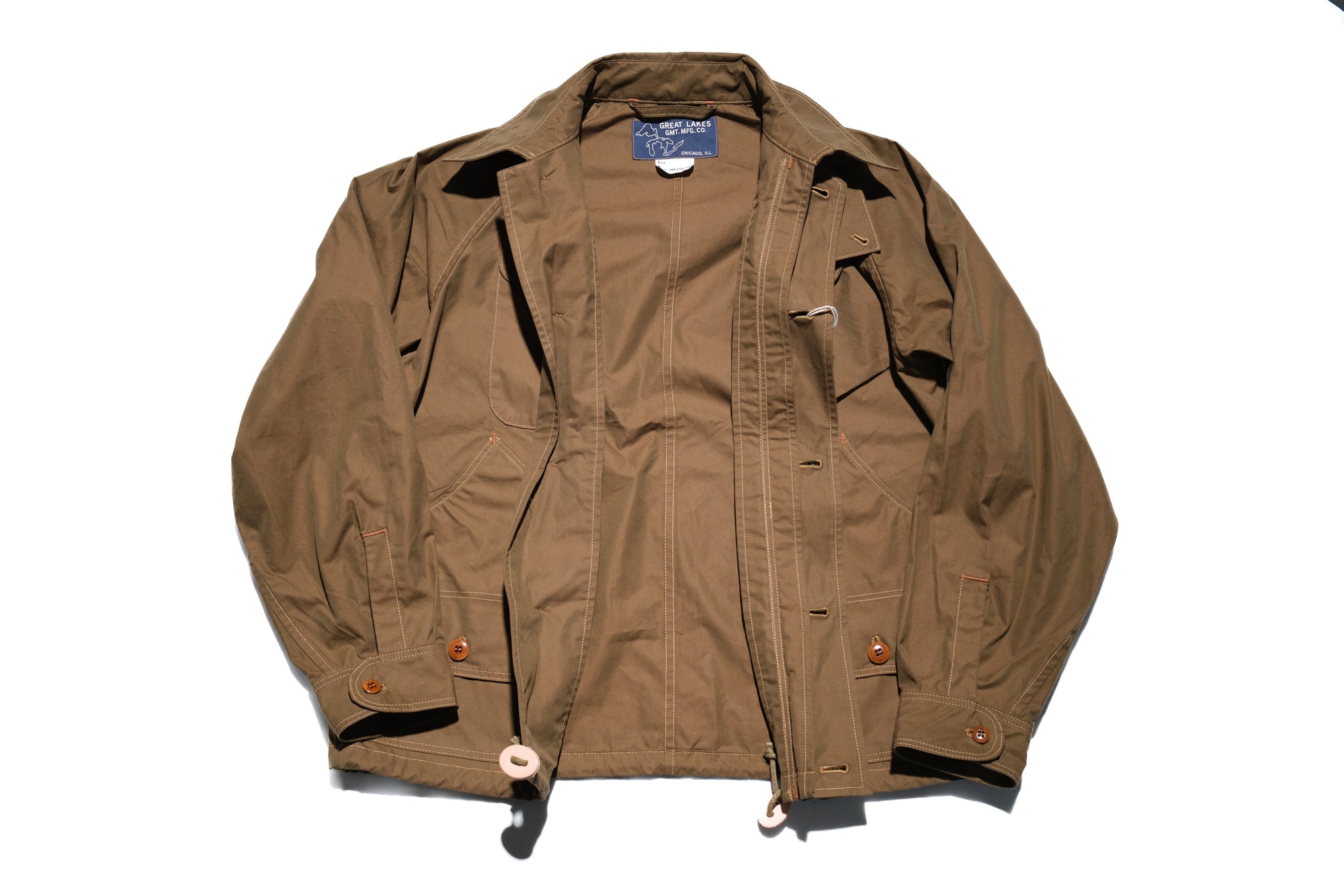 Freewheelers “WILDLIFE RANGER” High-Density Weathered Twill Outdoor Jacket (Khaki Olive)