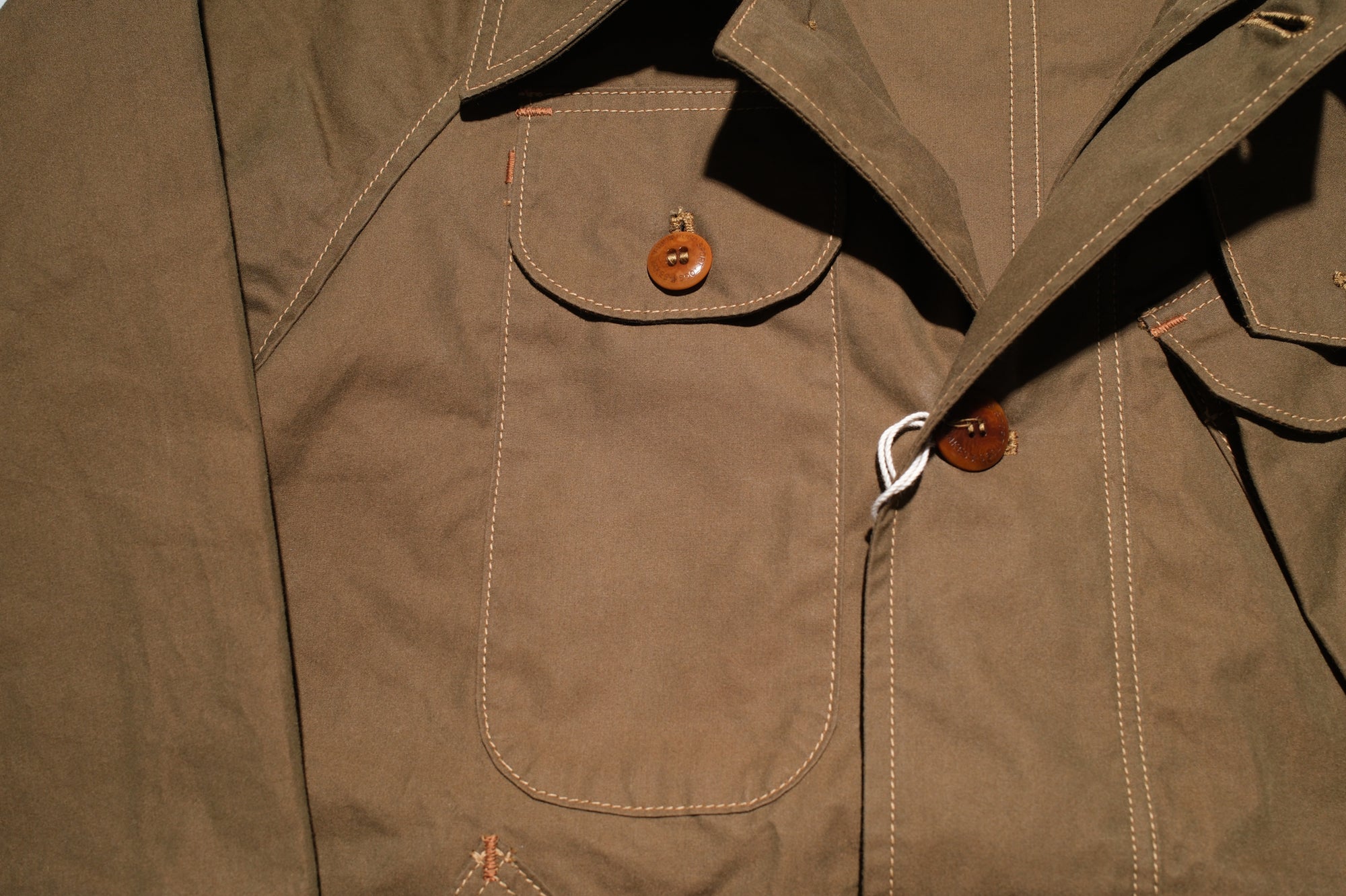 Freewheelers “WILDLIFE RANGER” High-Density Weathered Twill Outdoor Jacket (Khaki Olive)