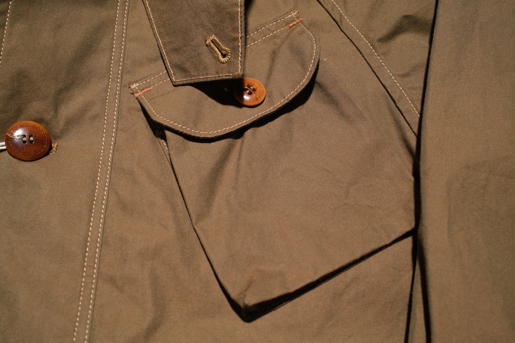 Freewheelers “WILDLIFE RANGER” High-Density Weathered Twill Outdoor Jacket (Khaki Olive)