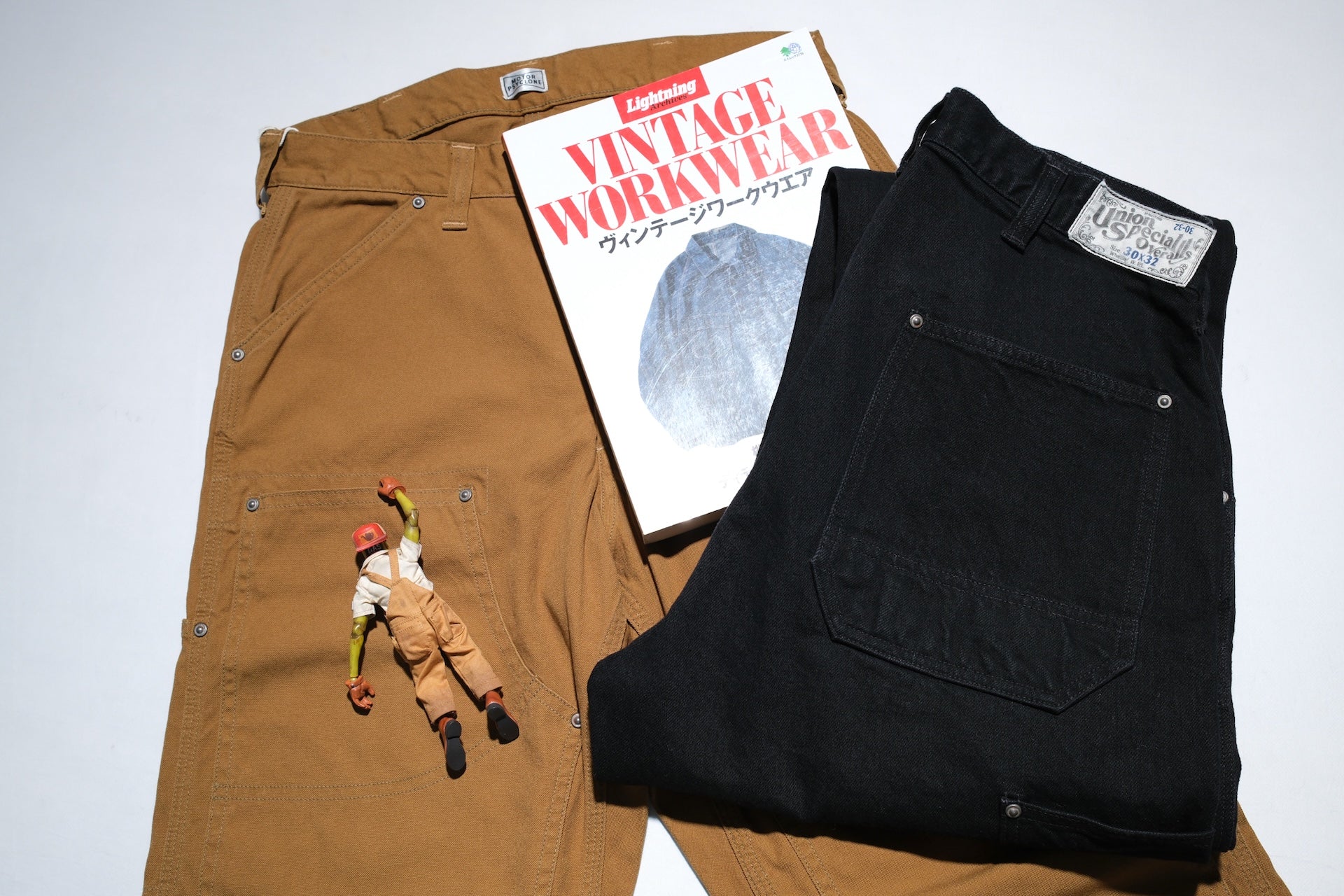 Freewheelers 11oz Duck Canvas “Bakersfield” Trousers (Rude Black)
