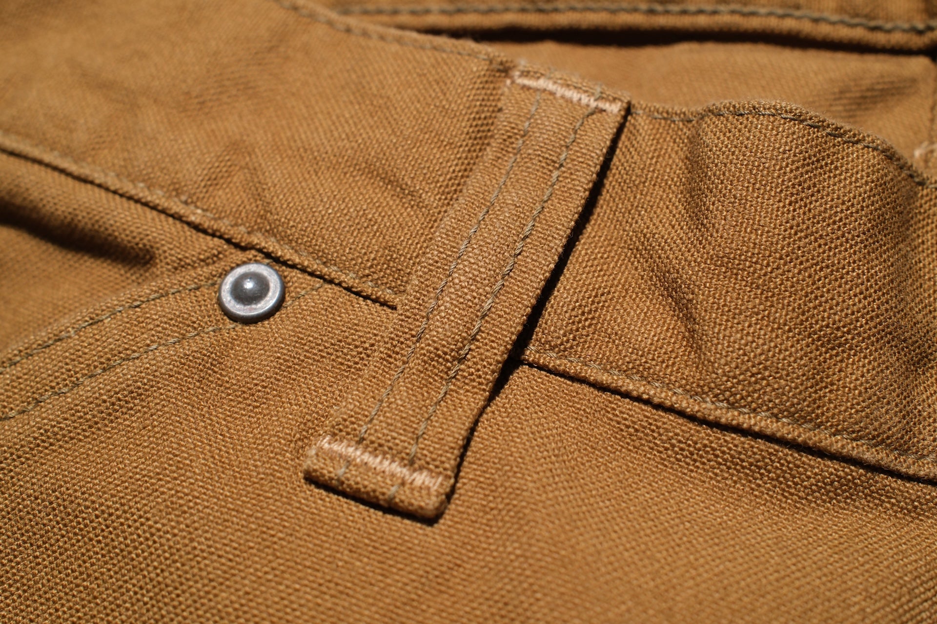 Freewheelers 11oz Duck Canvas “Bakersfield” Trousers (Yellow Brown)