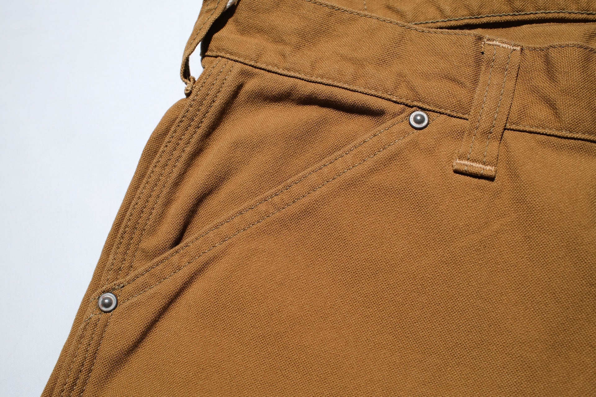 Freewheelers 11oz Duck Canvas “Bakersfield” Trousers (Yellow Brown)