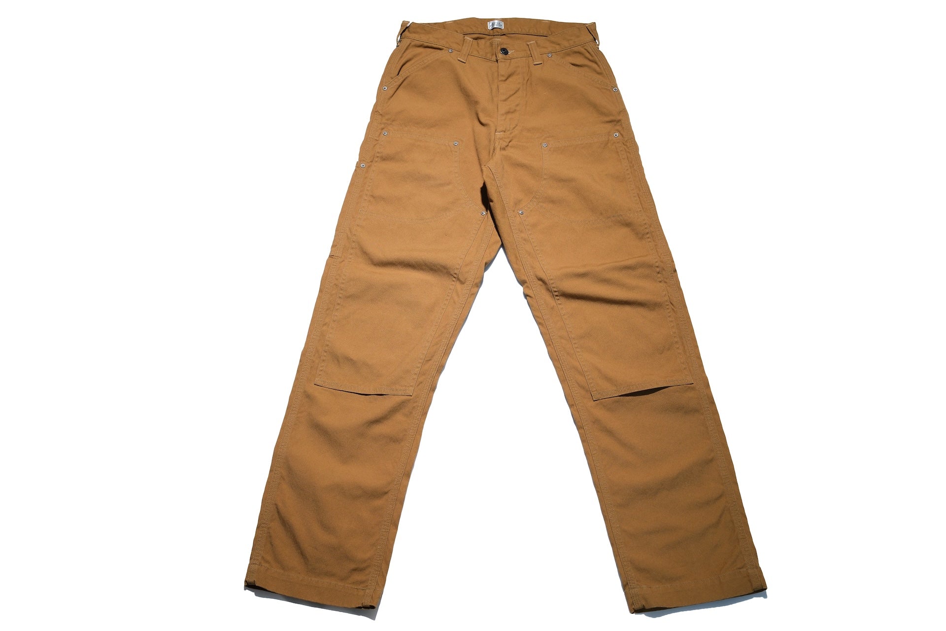 Freewheelers 11oz Duck Canvas “Bakersfield” Trousers (Yellow Brown)