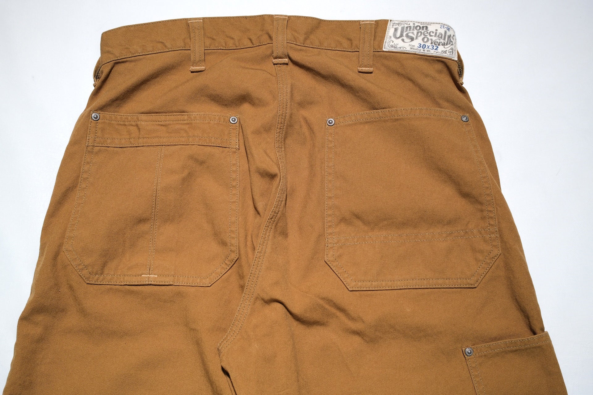 Freewheelers 11oz Duck Canvas “Bakersfield” Trousers (Yellow Brown)
