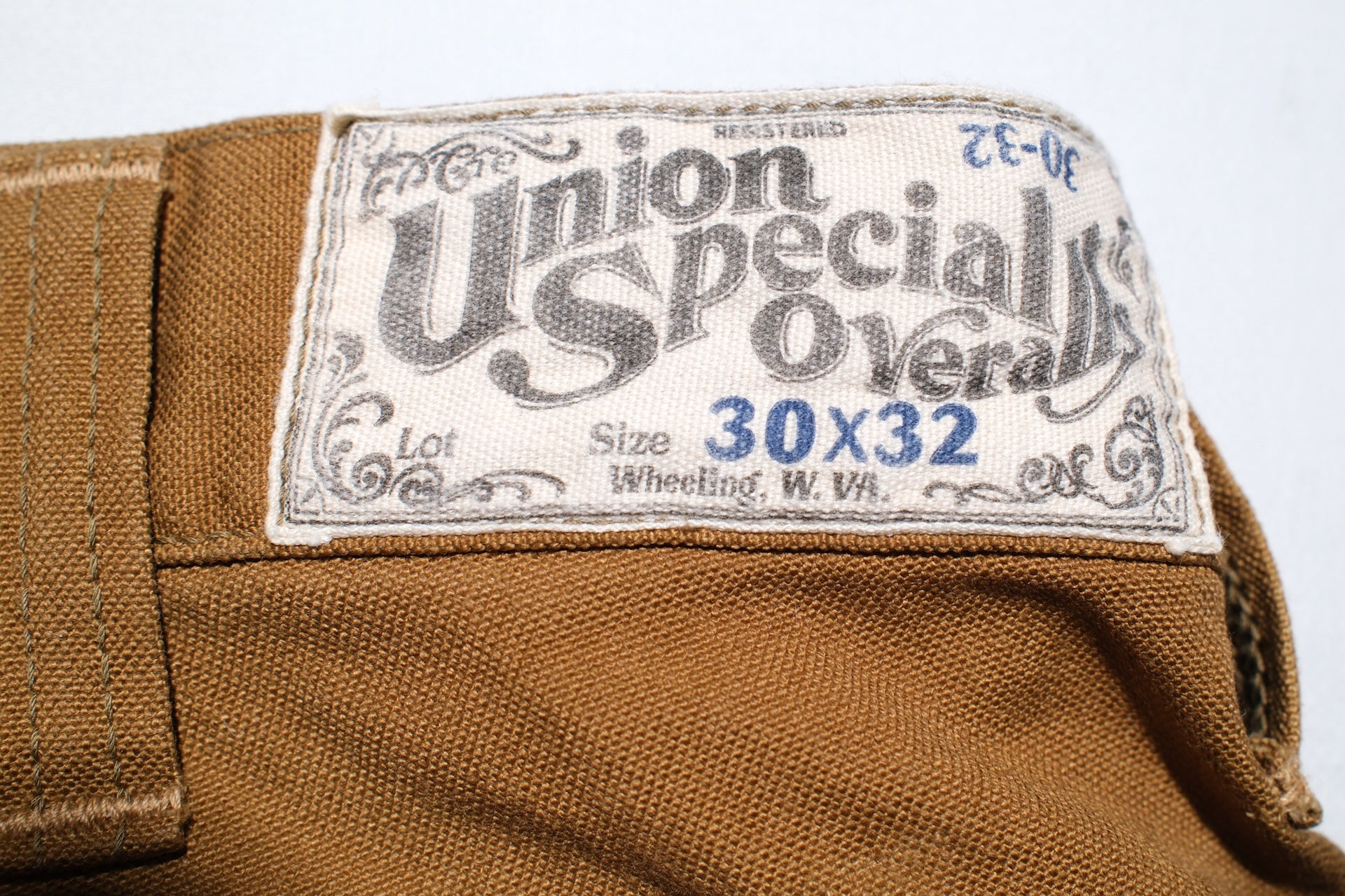 Freewheelers 11oz Duck Canvas “Bakersfield” Trousers (Yellow Brown)