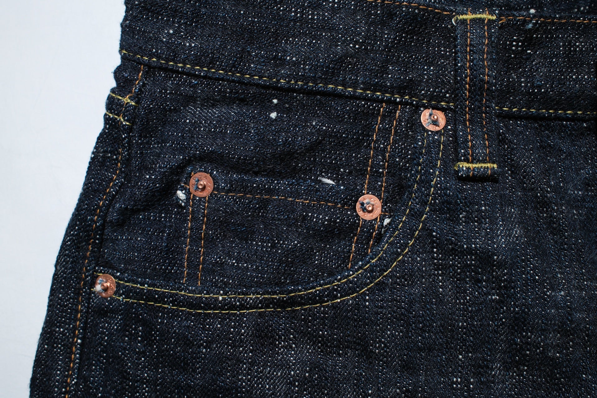 Samurai 17oz "Night-Rain" Vertical Slubby Denim (Relaxed Tapered fit)