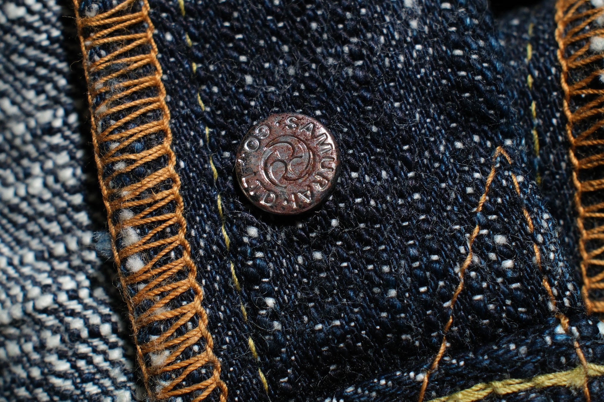 Samurai 17oz "Night-Rain" Vertical Slubby Denim (Relaxed Tapered fit)