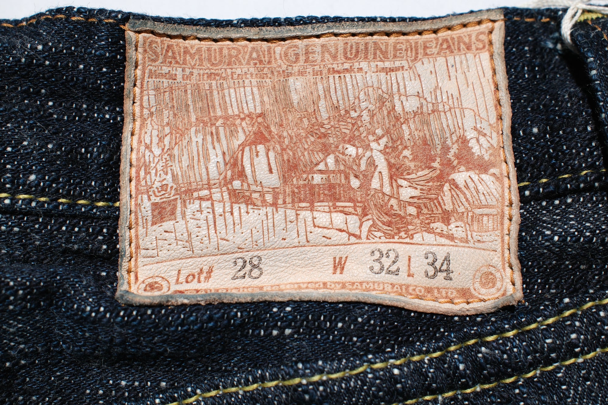 Samurai 17oz "Night-Rain" Vertical Slubby Denim (Relaxed Tapered fit)