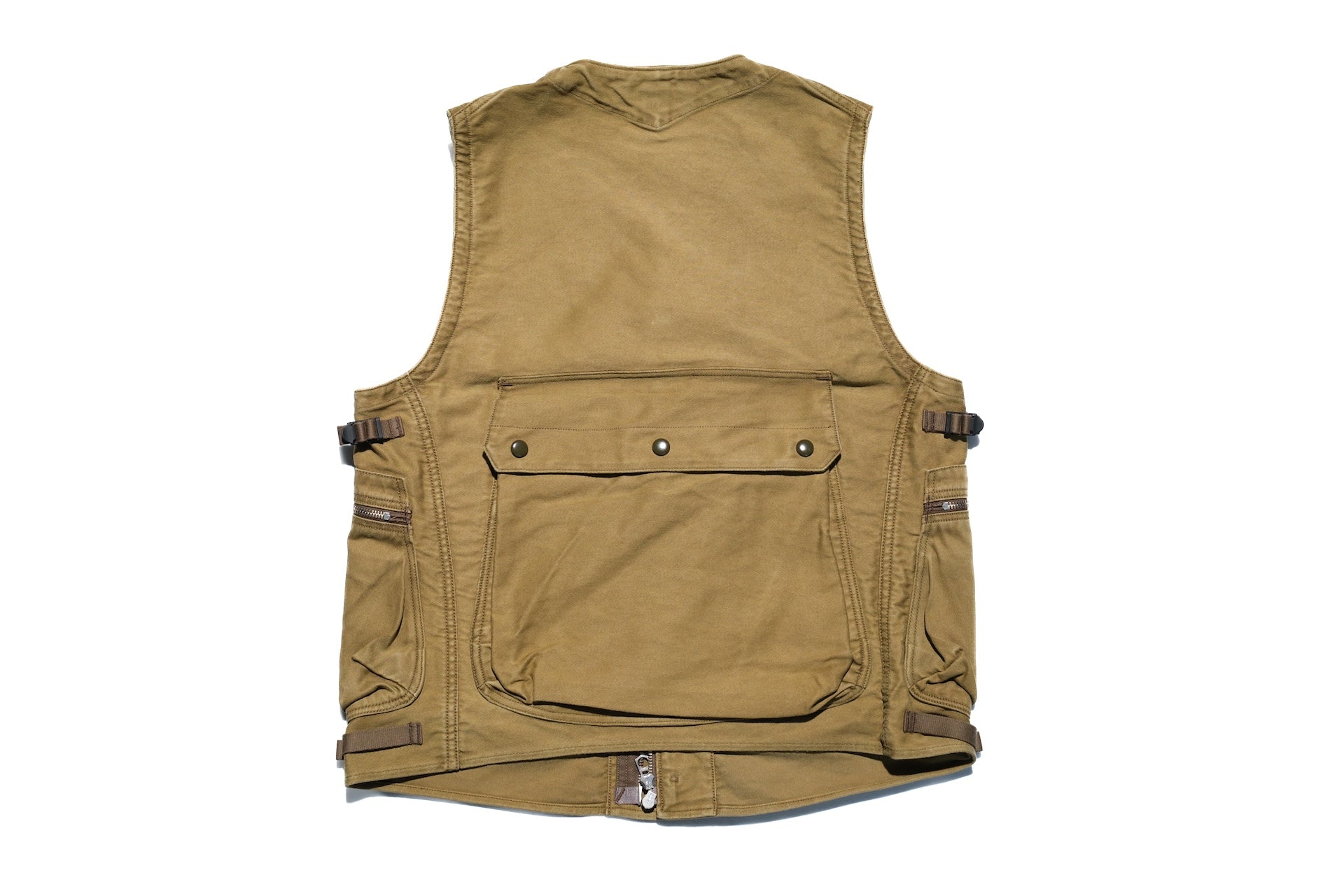 Freewheelers “Speed Engineer” Sleeveless Coat (Khaki)