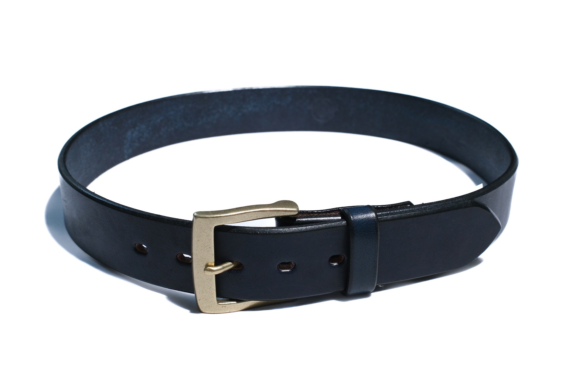 Samurai Natural Indigo Dyed Himeji-Cowhide “Garrison” Belt