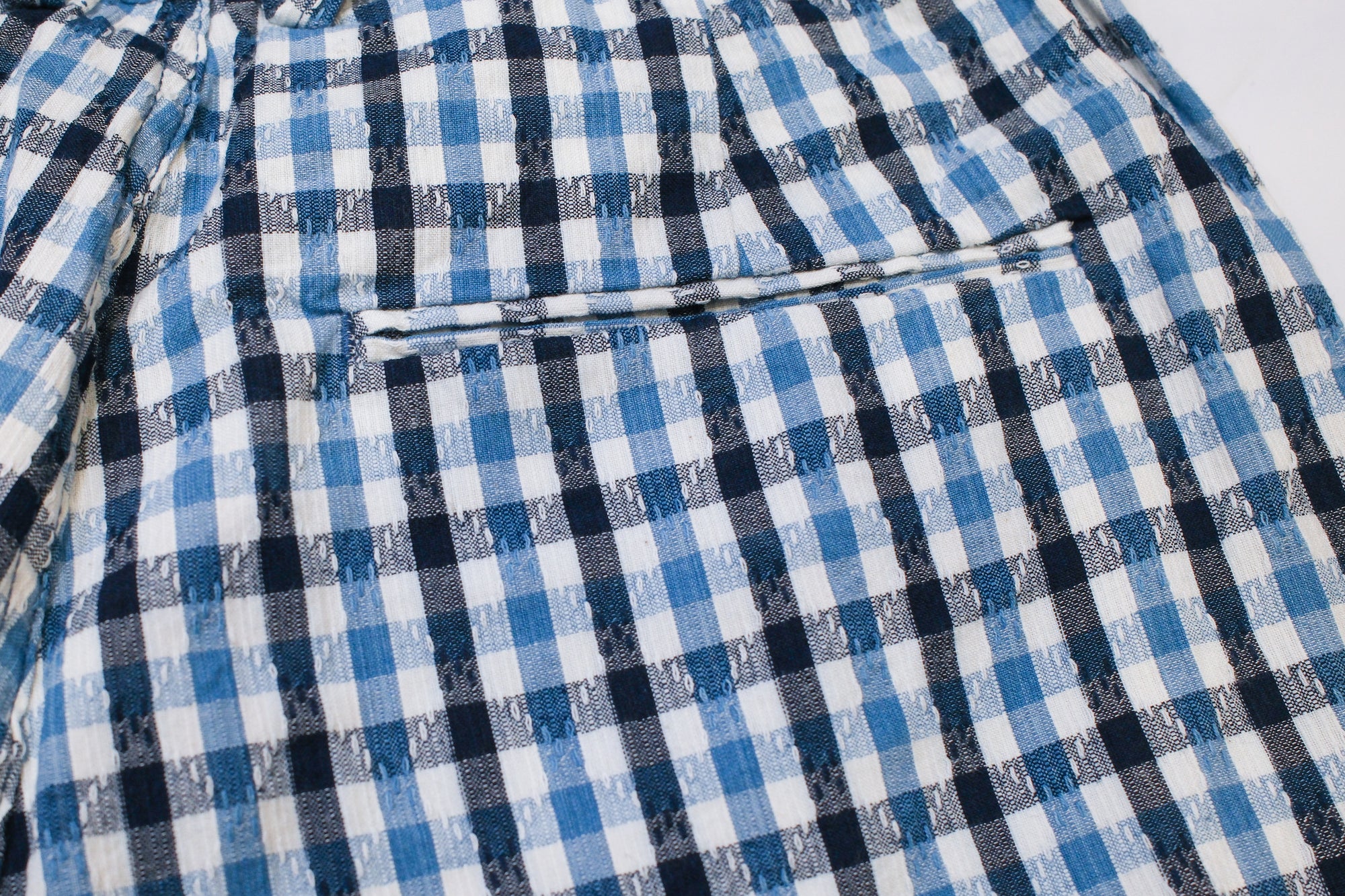 Samurai Natural Indigo Dyed “Diamond Sashiko” Easy Shorts