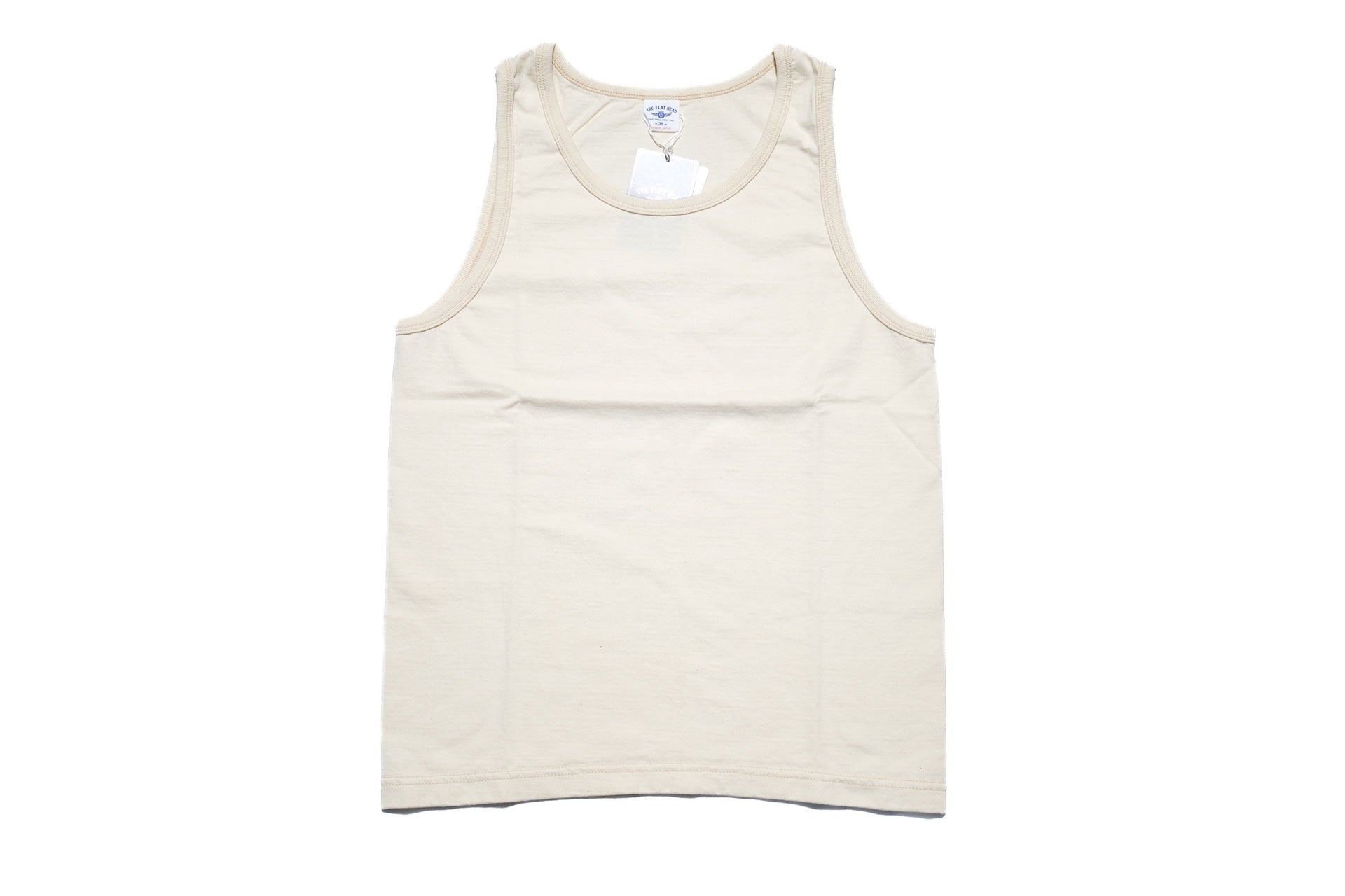 The Flat Head 9oz Loopwheeled Tank Tee (Ivory)