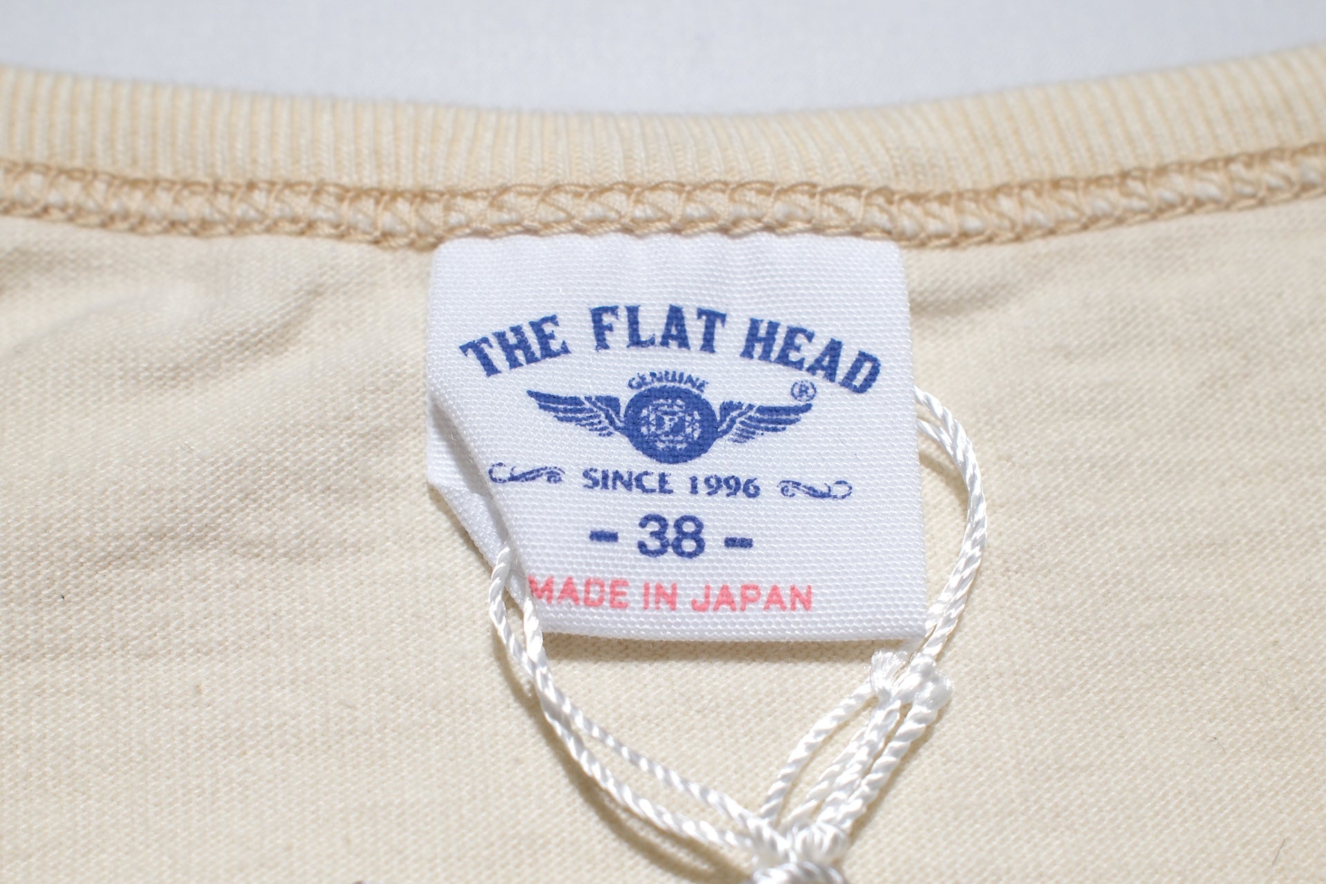 The Flat Head 9oz Loopwheeled Tank Tee (Ivory)