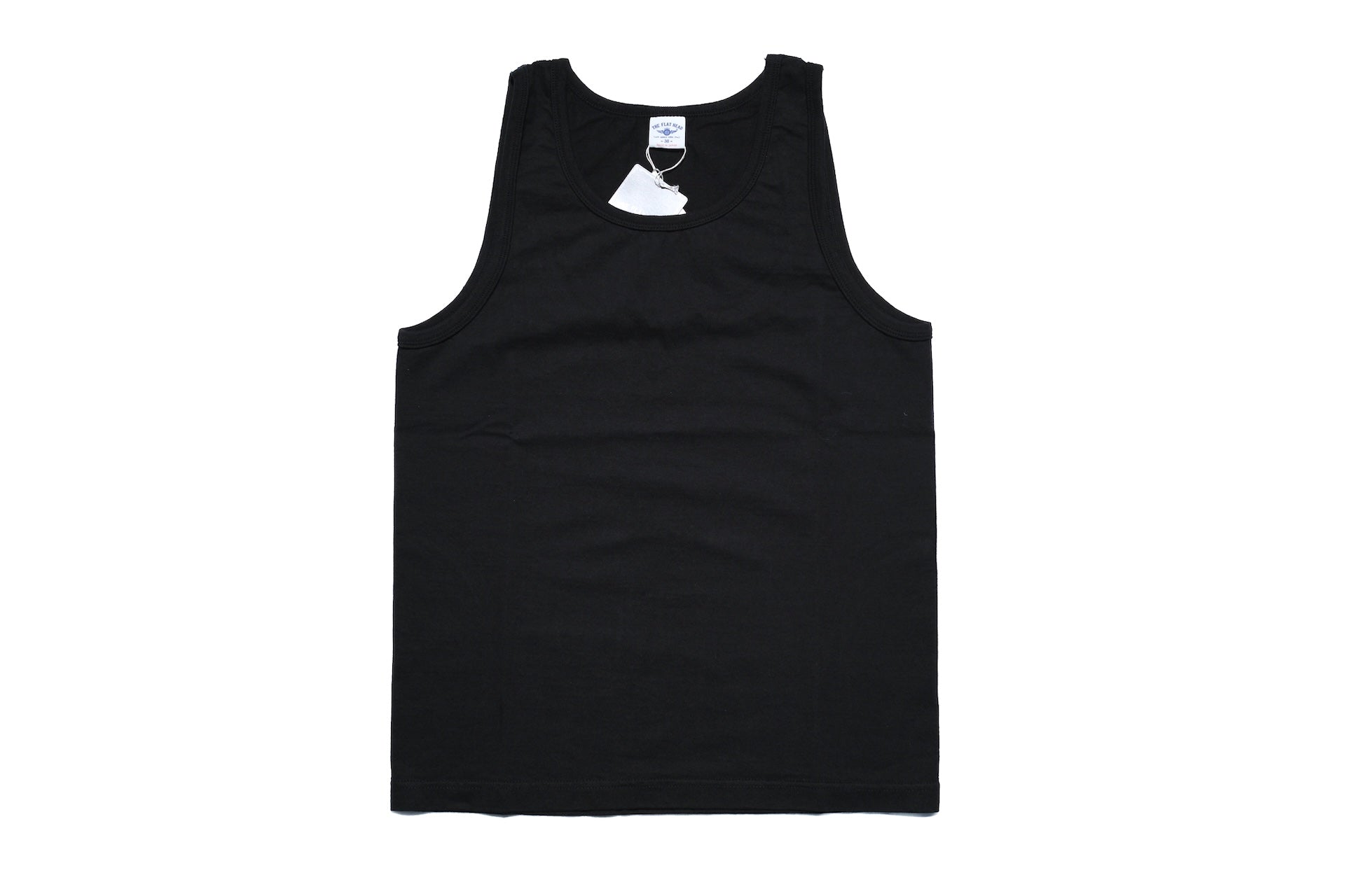The Flat Head 9oz Loopwheeled Tank Tee (Black)