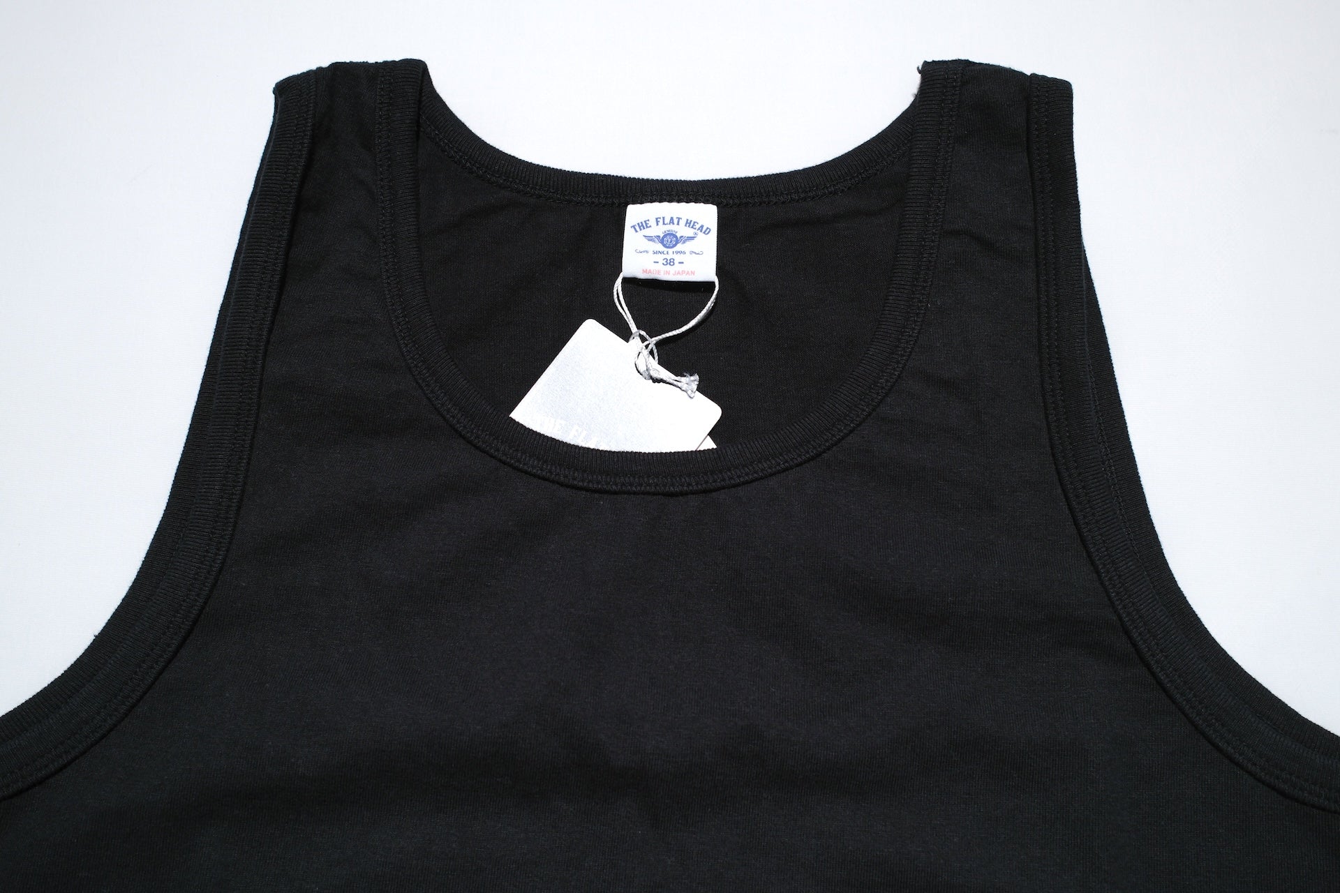 The Flat Head 9oz Loopwheeled Tank Tee (Black)