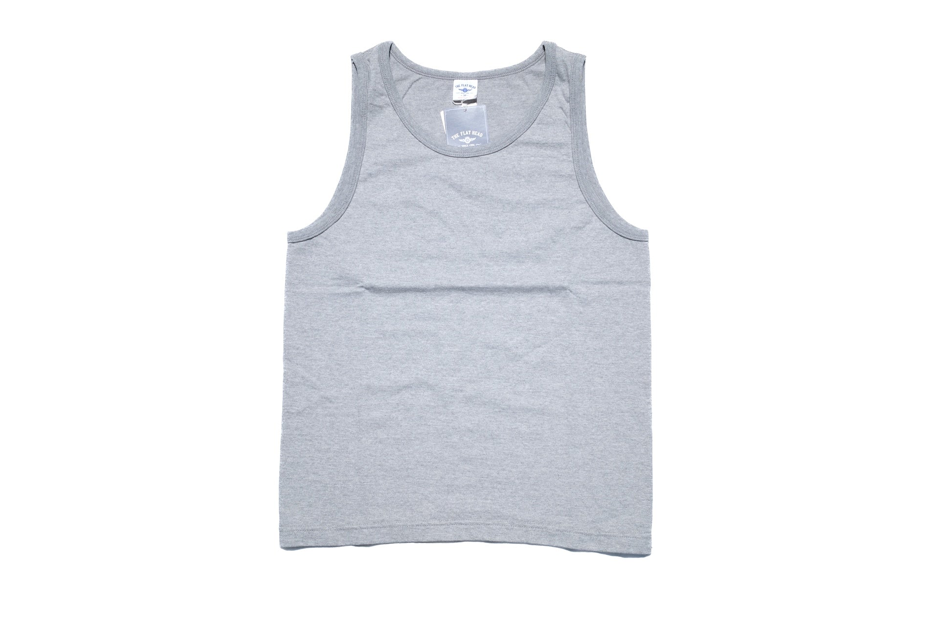 The Flat Head 9oz Loopwheeled Tank Tee (Grey)