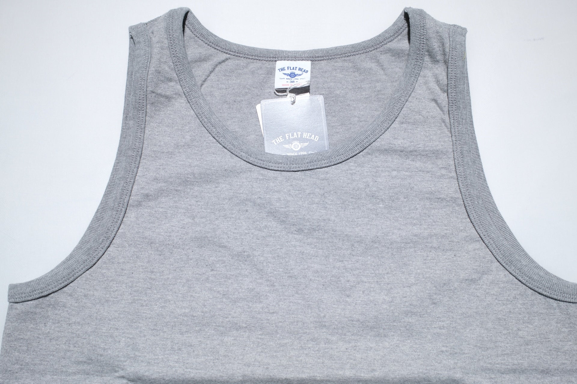 The Flat Head 9oz Loopwheeled Tank Tee (Grey)