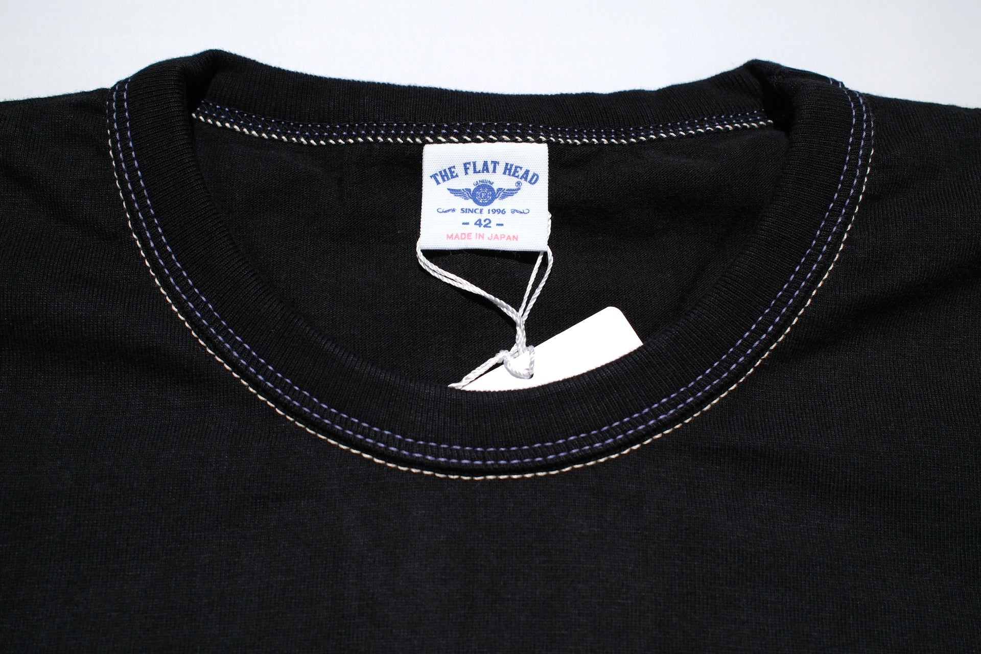 The Flat Head 9oz "Sukajan Tiger" Loopwheeled Tee (Black)