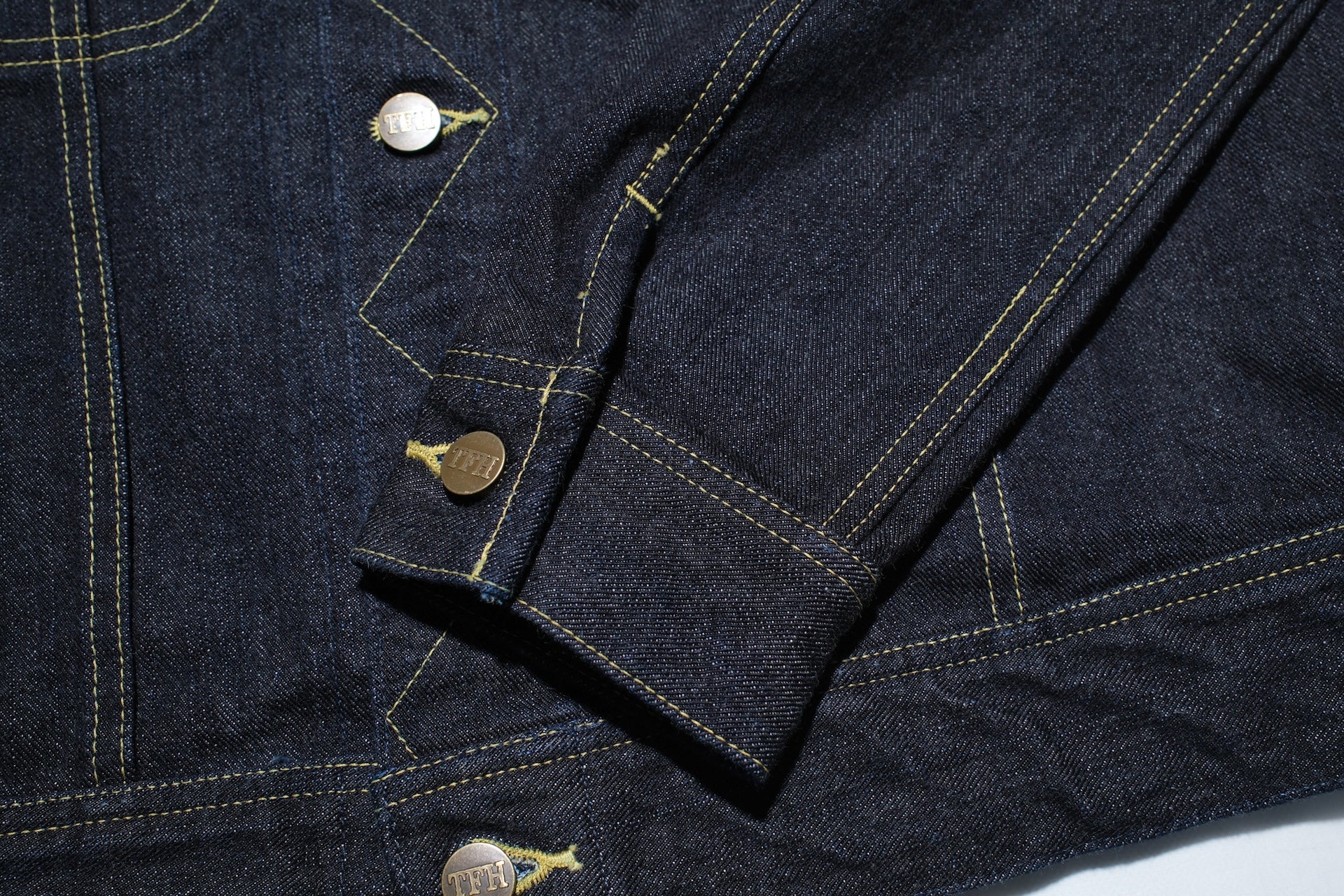 The Flat Head 14.5oz LHT "Rider" Denim Jacket (Indigo)