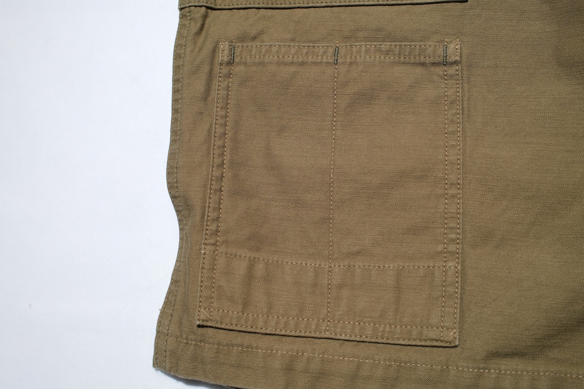 Freewheelers “GRUNTS” Back Satin Cut-Length Trousers (Olive)