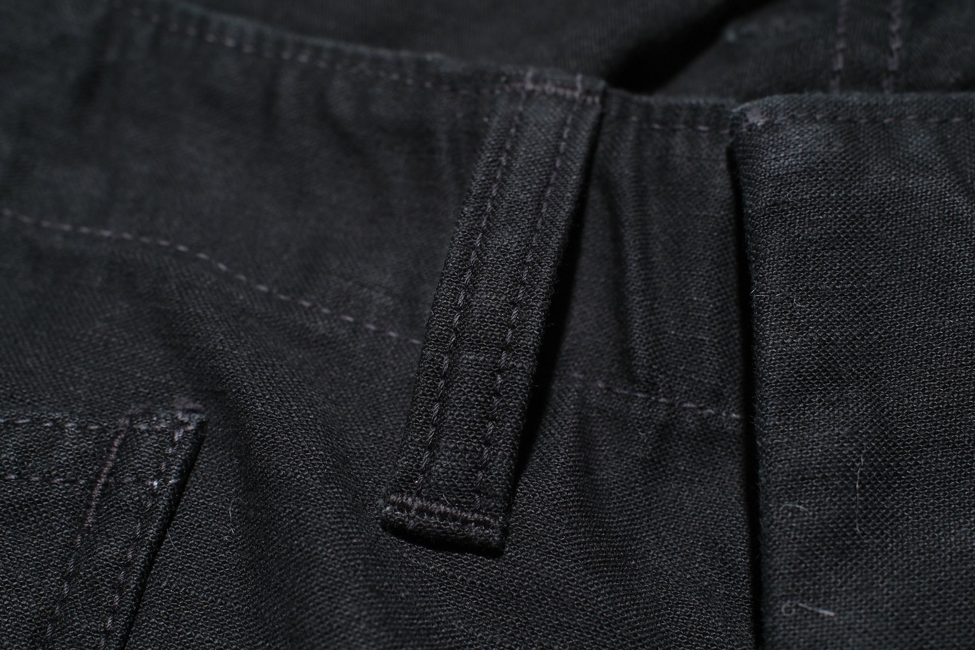 Freewheelers “GRUNTS” Back Satin Cut-Length Trousers (Black)