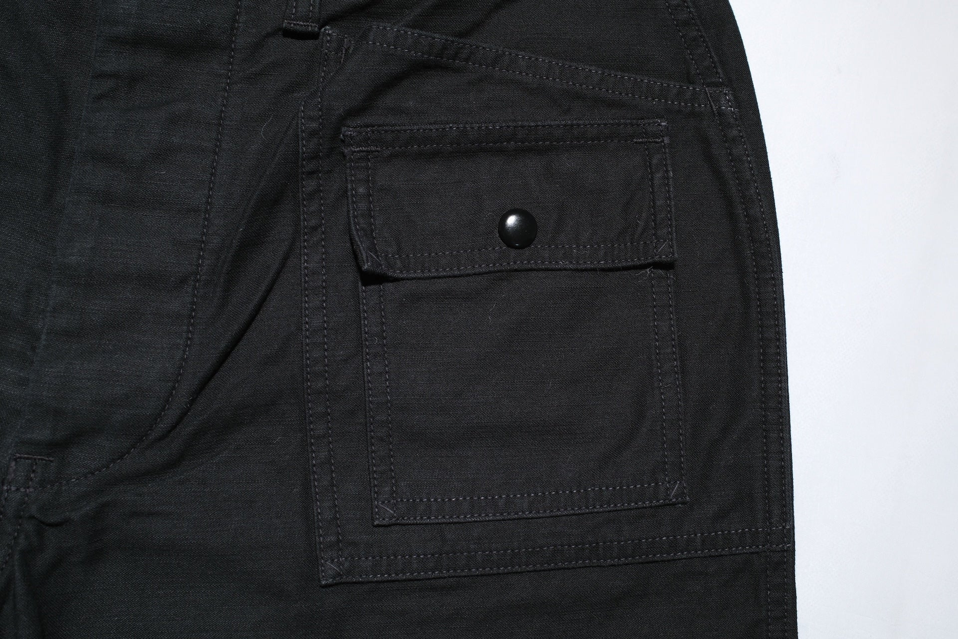 Freewheelers “GRUNTS” Back Satin Cut-Length Trousers (Black)