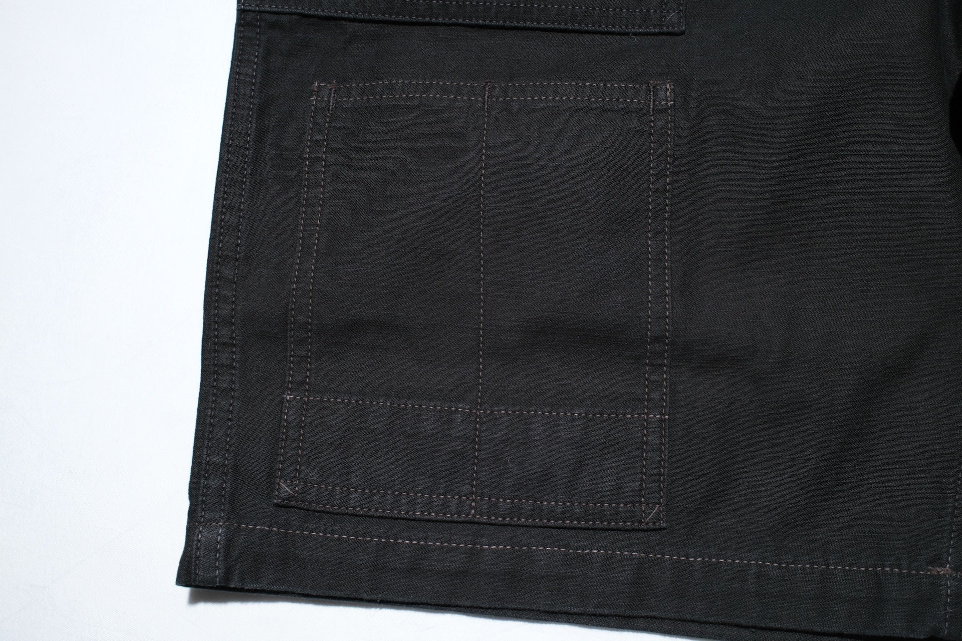 Freewheelers “GRUNTS” Back Satin Cut-Length Trousers (Black)