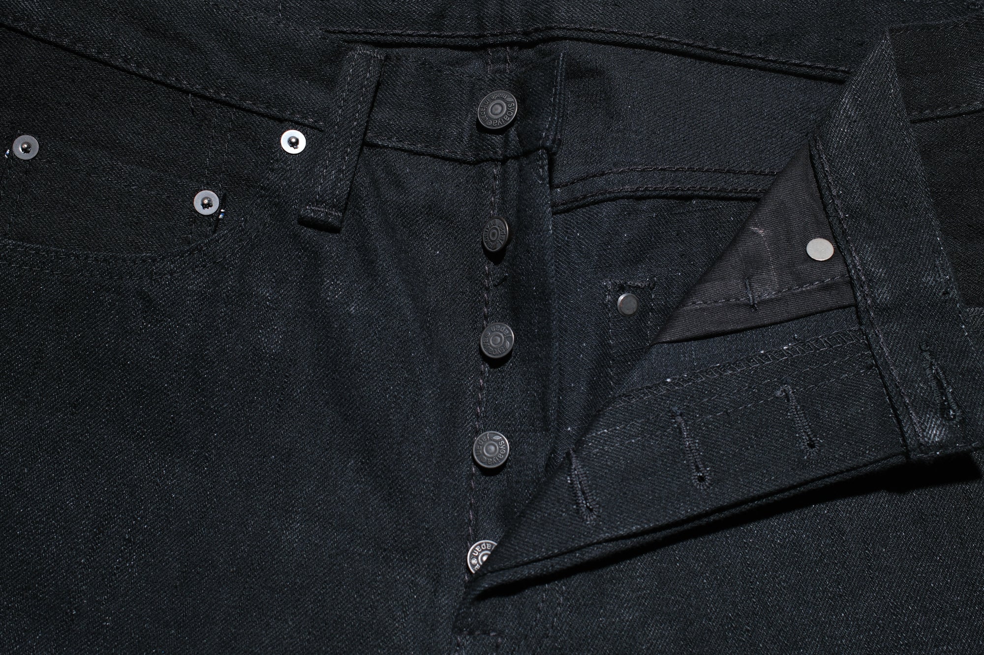 Pure Blue Japan 14oz XX-003-BK "Ultimate Black" Denim (Regular Straight fit)