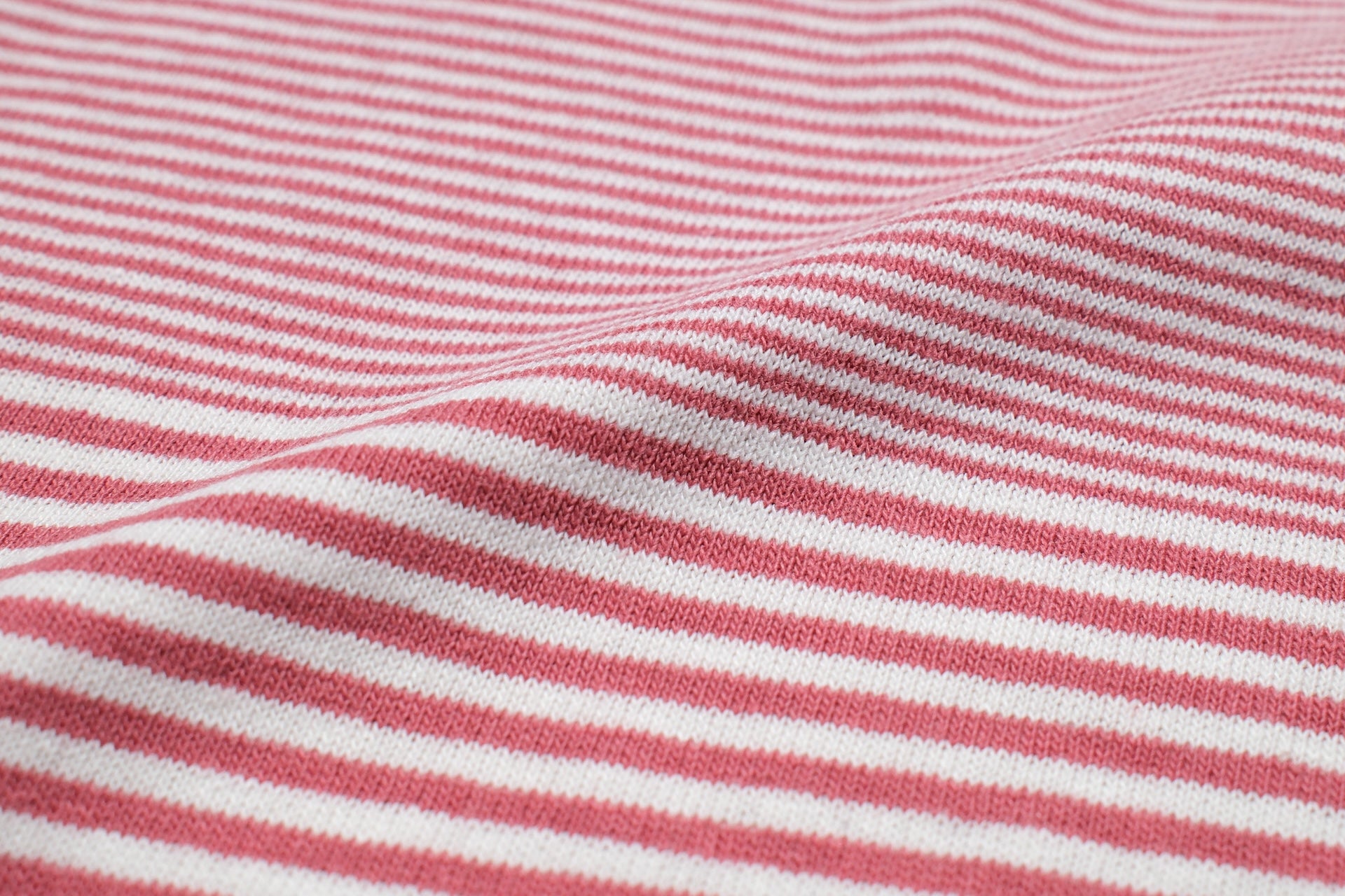 John Gluckow X Warehouse Co. 6oz "Seaside" Loopwheeled Tee (Fade Red X Off white)