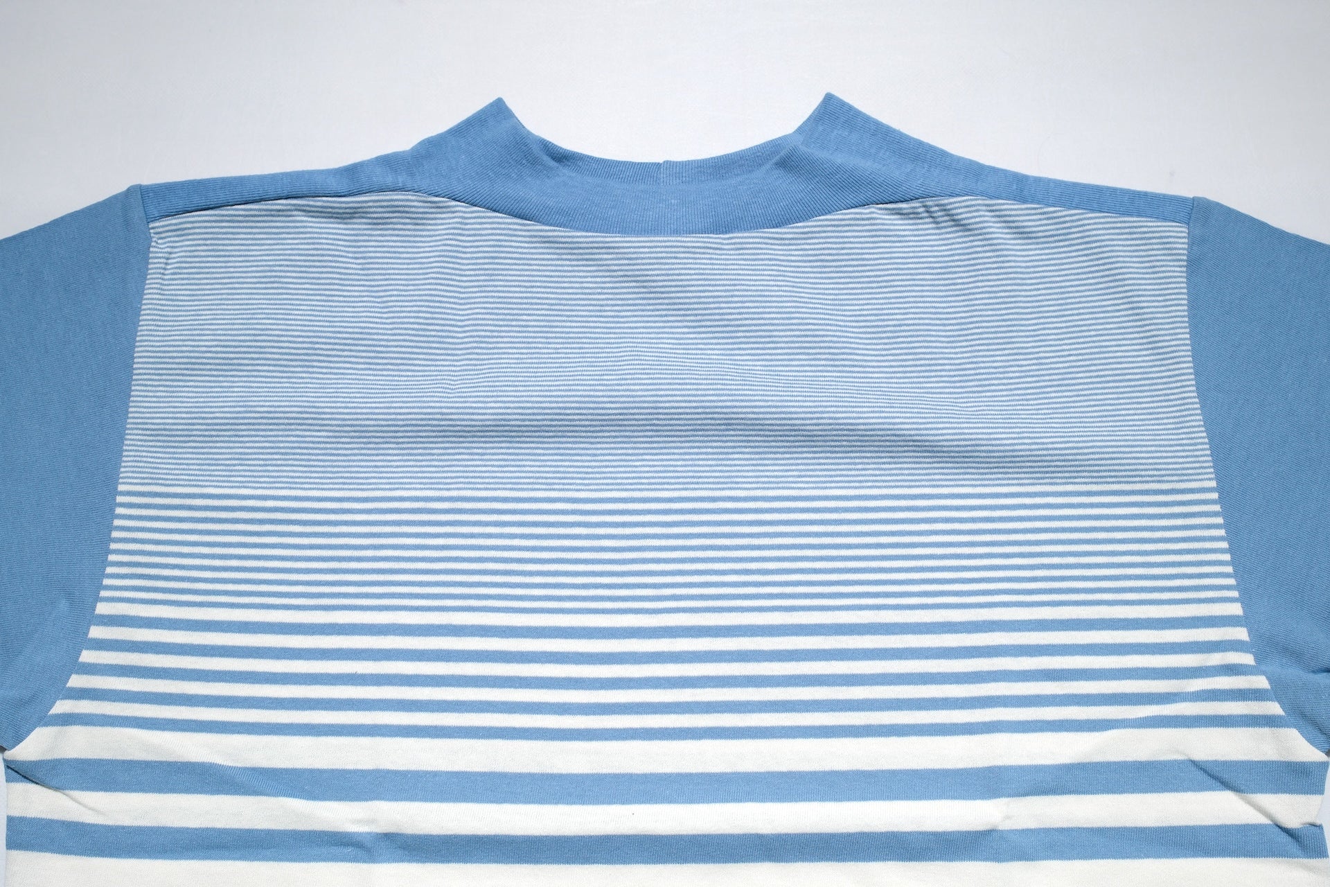 John Gluckow X Warehouse Co. 6oz "Seaside" Loopwheeled Tee (Sax X Off white)
