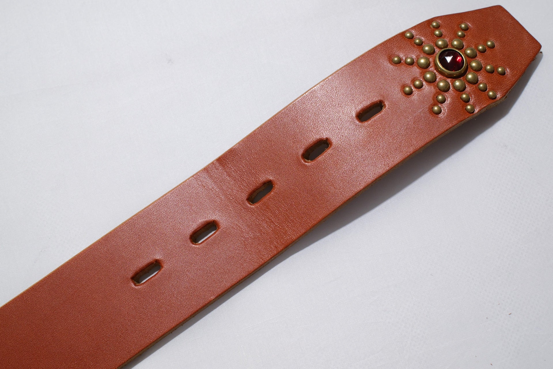 Hollywood Trading Company "Sunburst" Belt (Light Brown Tea-core)