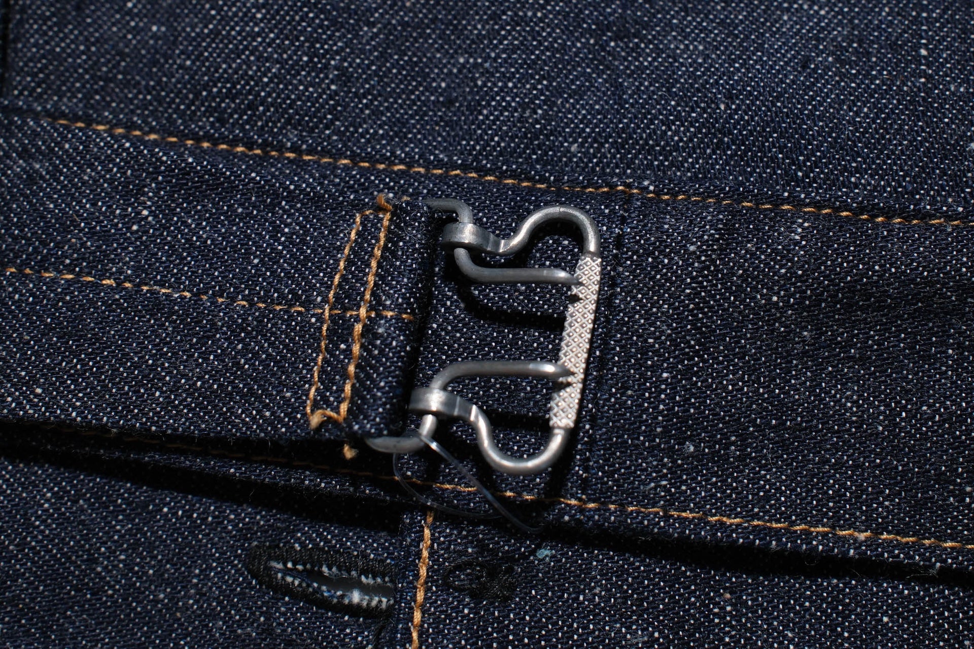 Warehouse 11oz "Greenebaum" Leather Bound Indigo Dyed Denim Blouse